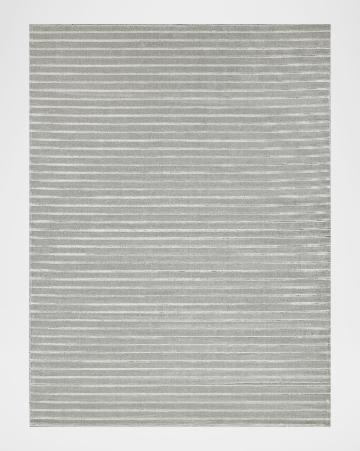 Exquisite Rugs Amani Hand-loomed Silver Rug, 6' X 9'