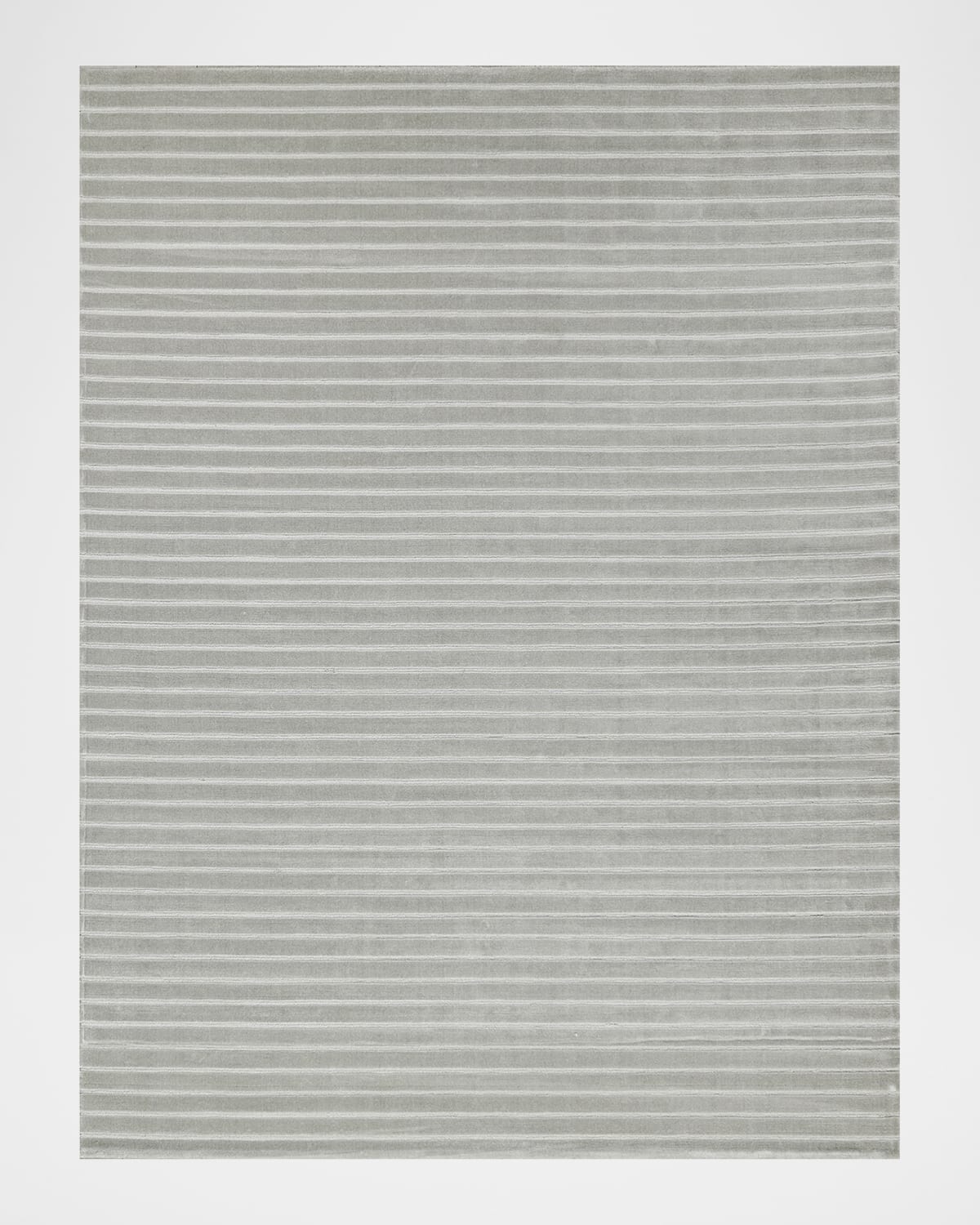 Exquisite Rugs Amani Hand-loomed Silver Rug, 4' X 6'
