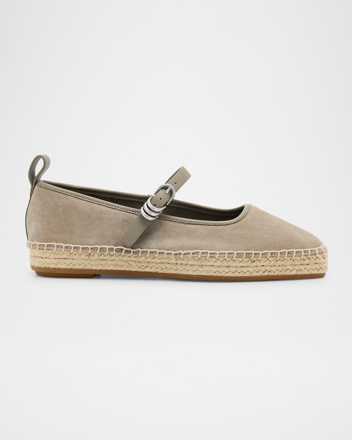 Rag & Bone Spire Suede Mary Jane Espadrilles In Neutral