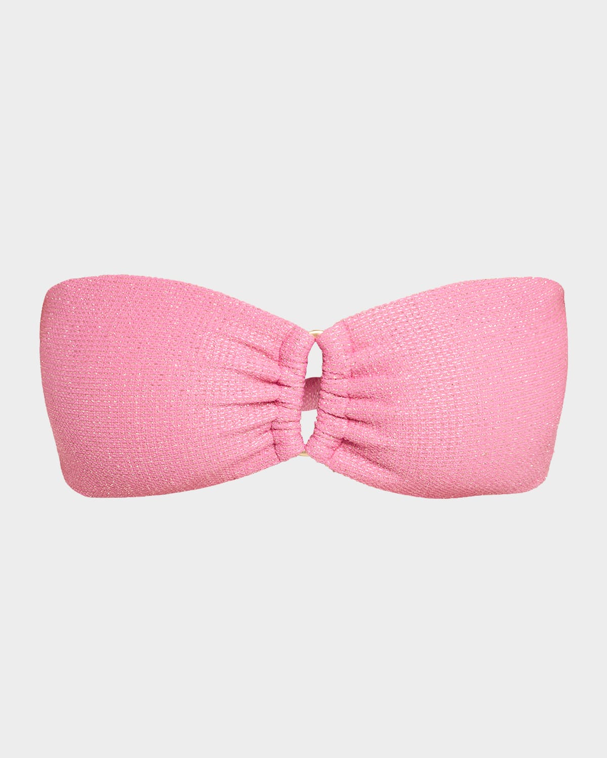Glitter Detailed Bandeau Bikini Top