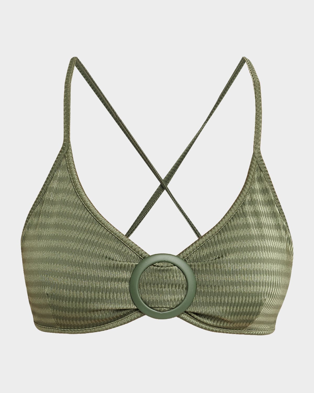 Vienna Striped Bikini Top