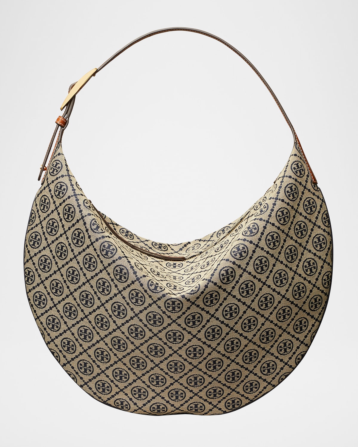 Tory Burch T Monogram Balloon Shoulder Bag In Blue