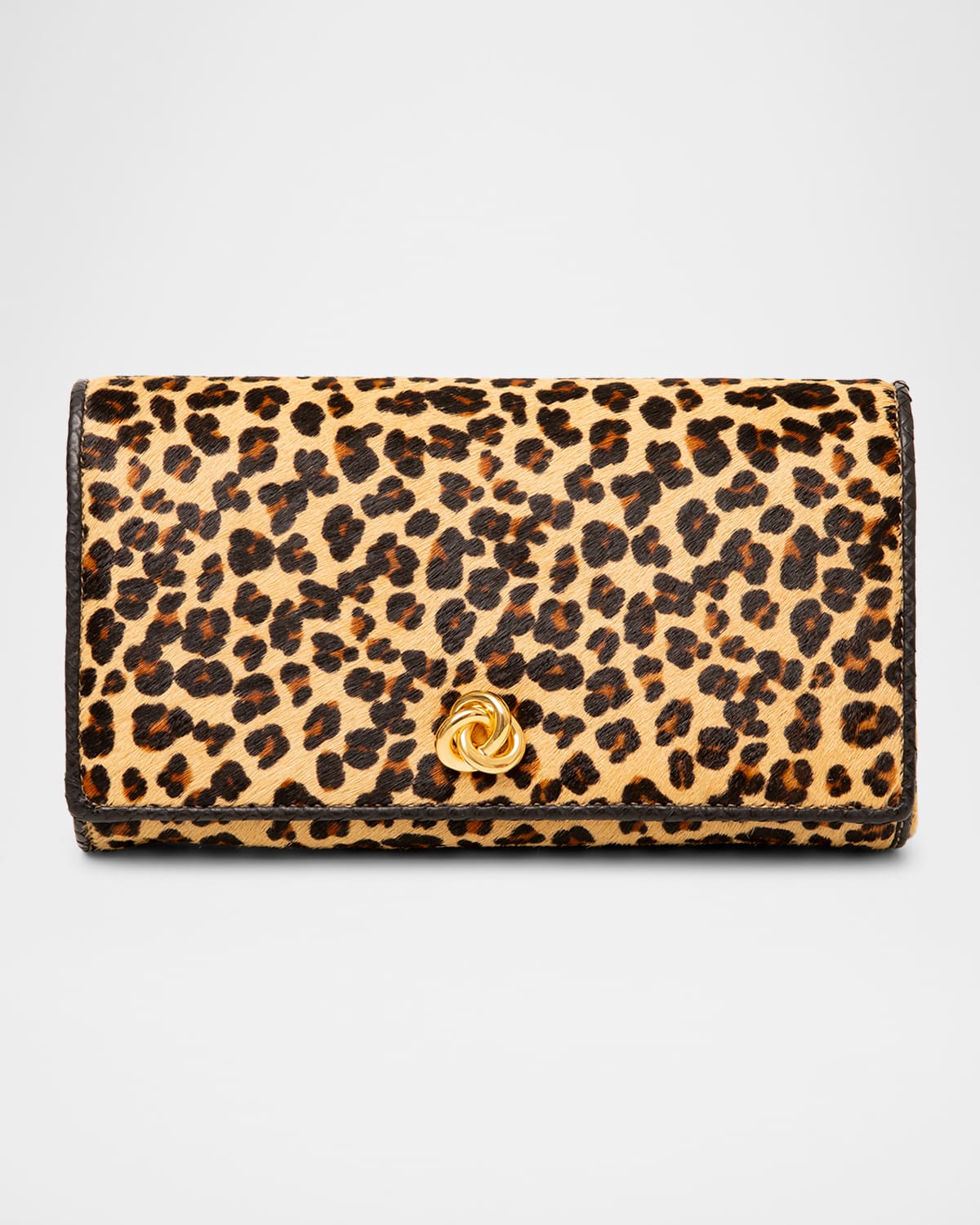 Michelle Wilhite Olivia Flap Calf Hair Clutch Bag In Multi