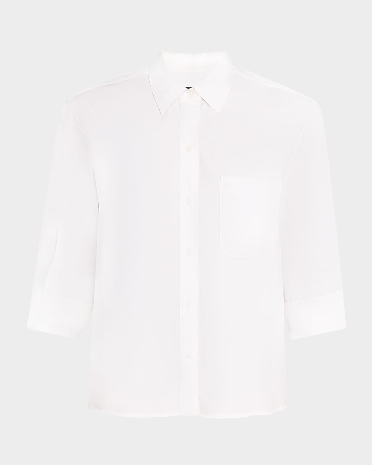 Rag & Bone Lucia Poplin Shirt In White