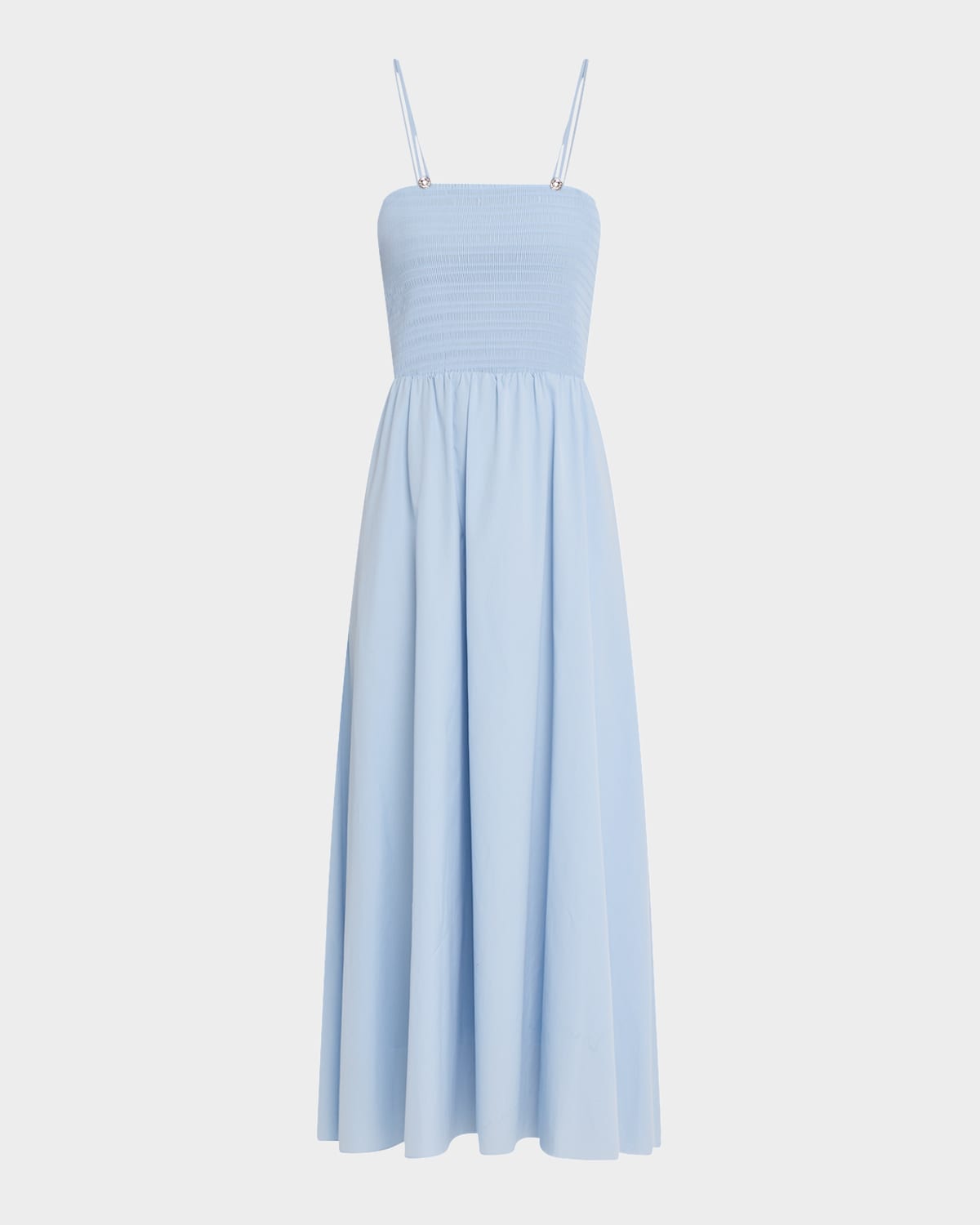 Rag & Bone Hallie Poplin Midi Dress In Blue