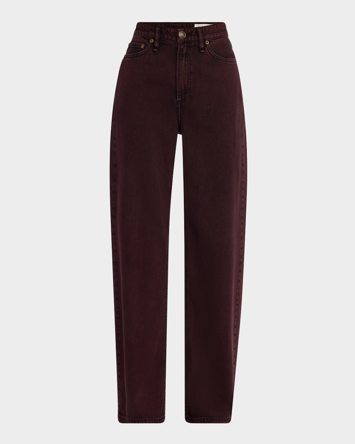 Rag & Bone Featherweight Logan Wide-leg Jeans In Brown