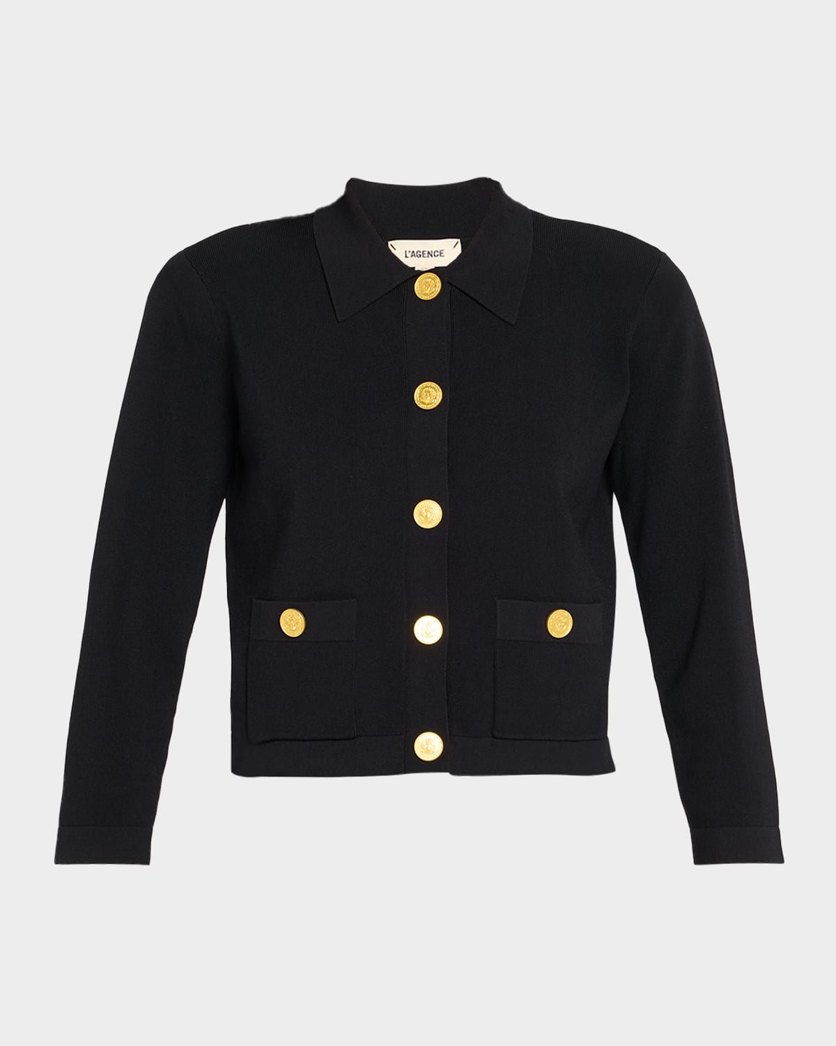 L Agence Osiris Collared Cardigan In Multi