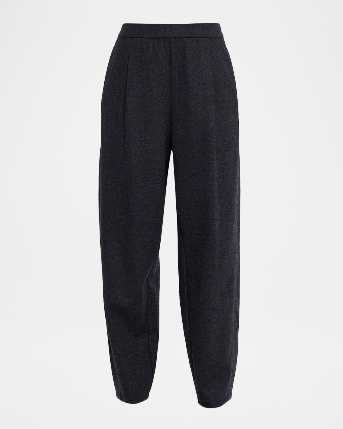 Eileen Fisher Melange Felted Wool Jersey Lantern Pants