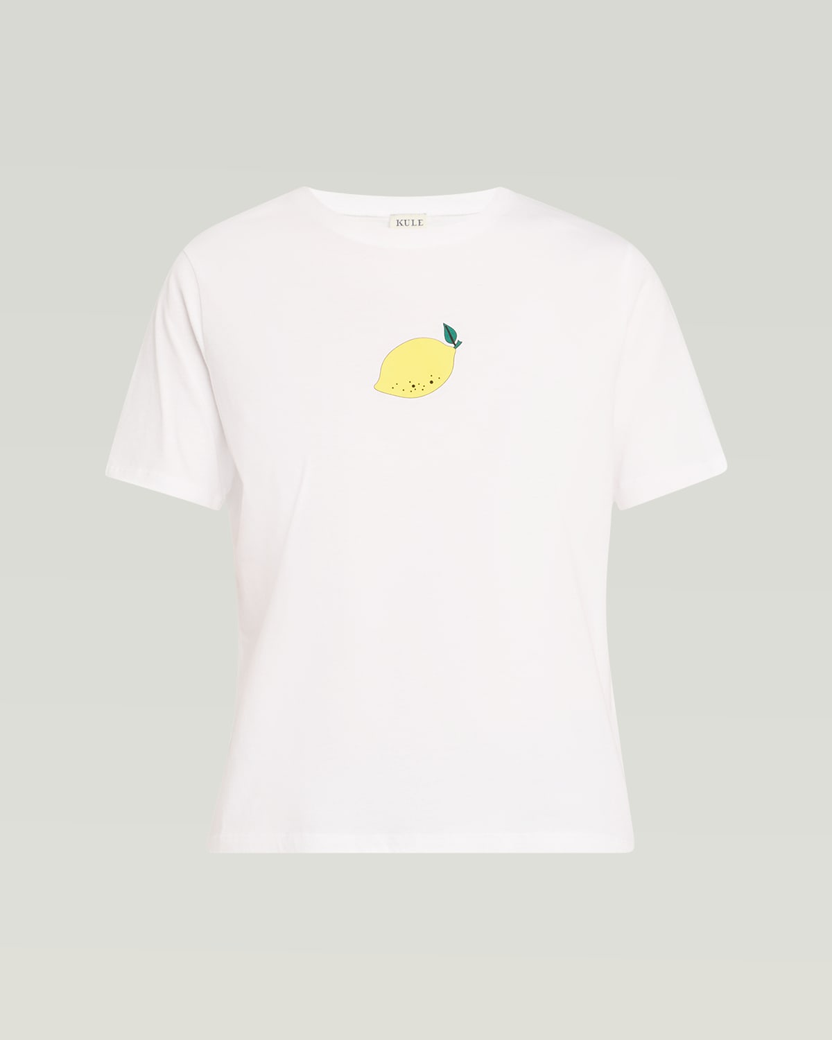 Kule The Modern Lemon Short-sleeve T-shirt In White