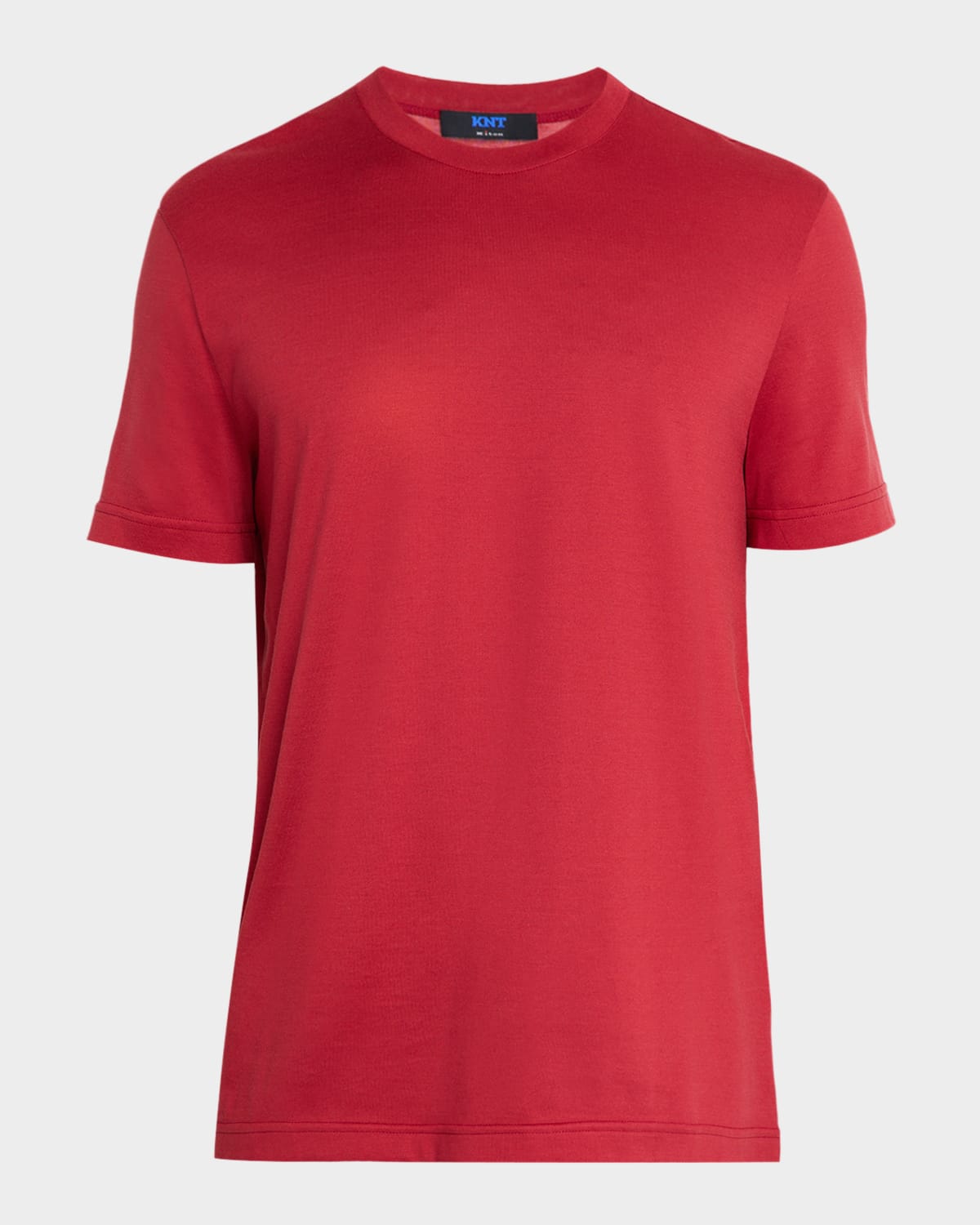 KNT Men 's Solid Cotton Crewneck T-Shirt