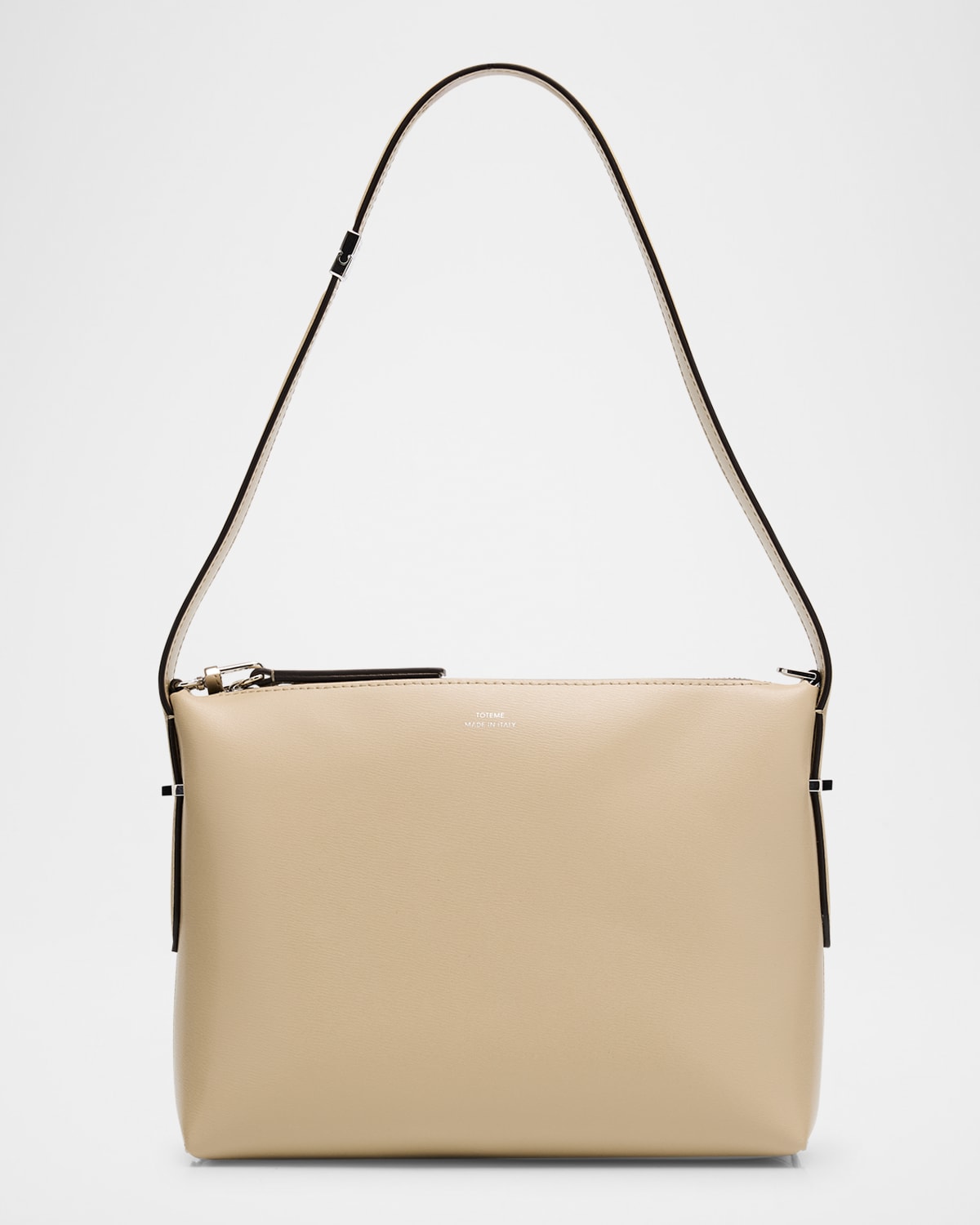 Bevel Leather Wristlet Bag