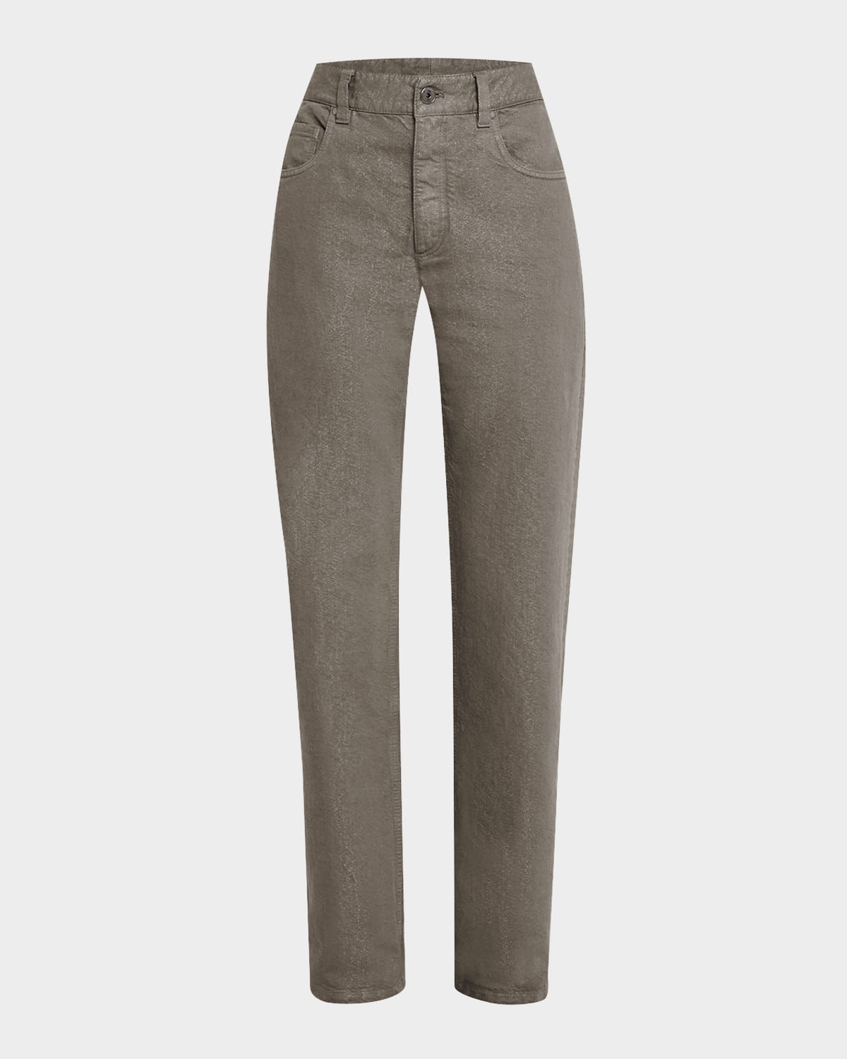 Dyed Lurex Straight Boyfriend Jeans