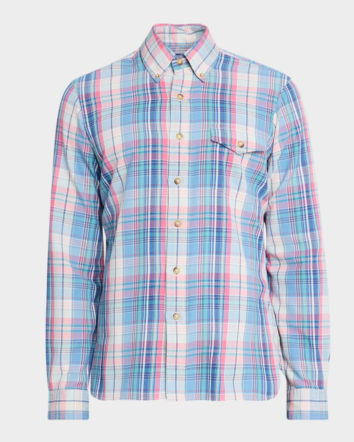 Men's Classic Fit Plaid Twill Shirt