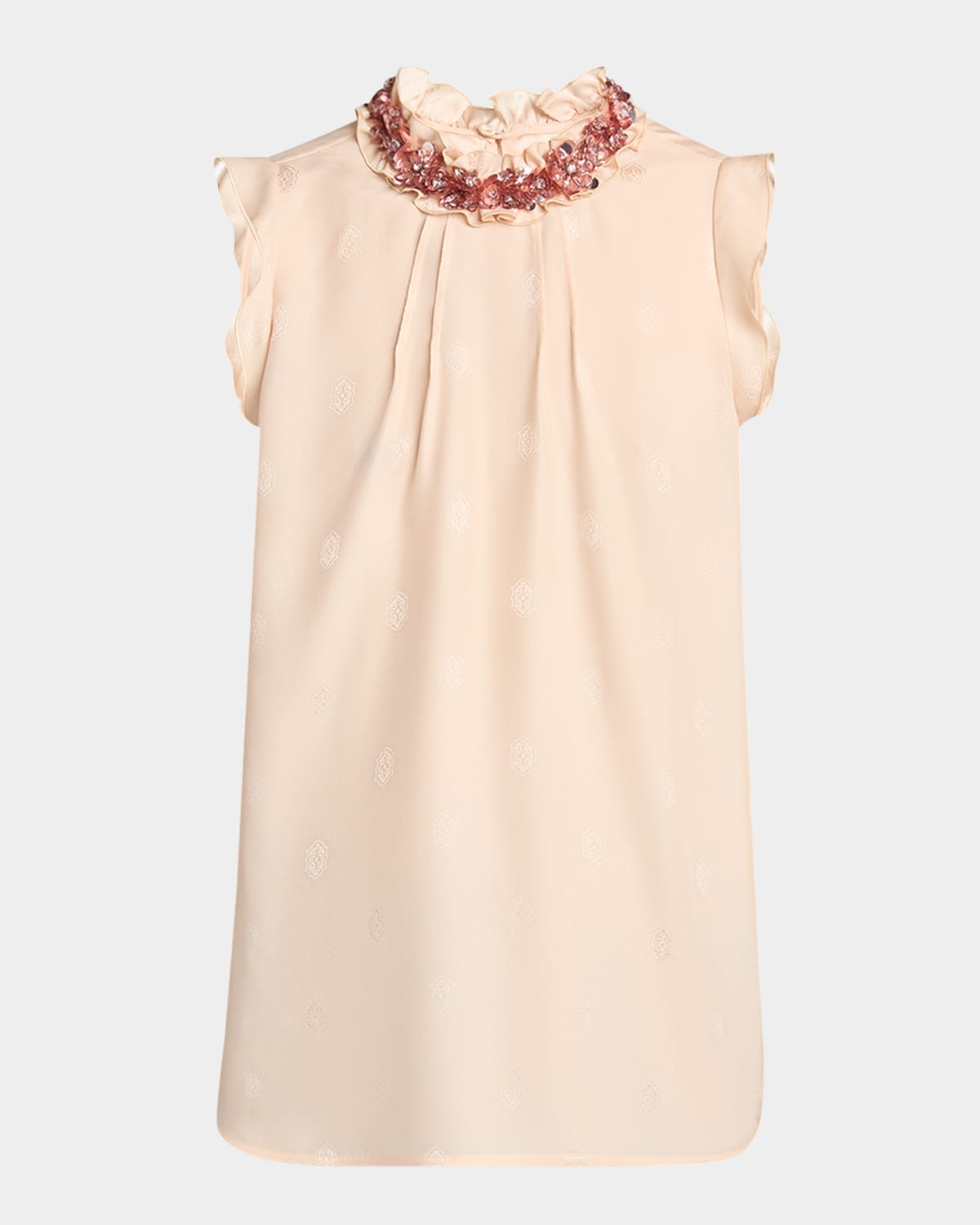 Etro Sleeveless Embellished Neck Blouse