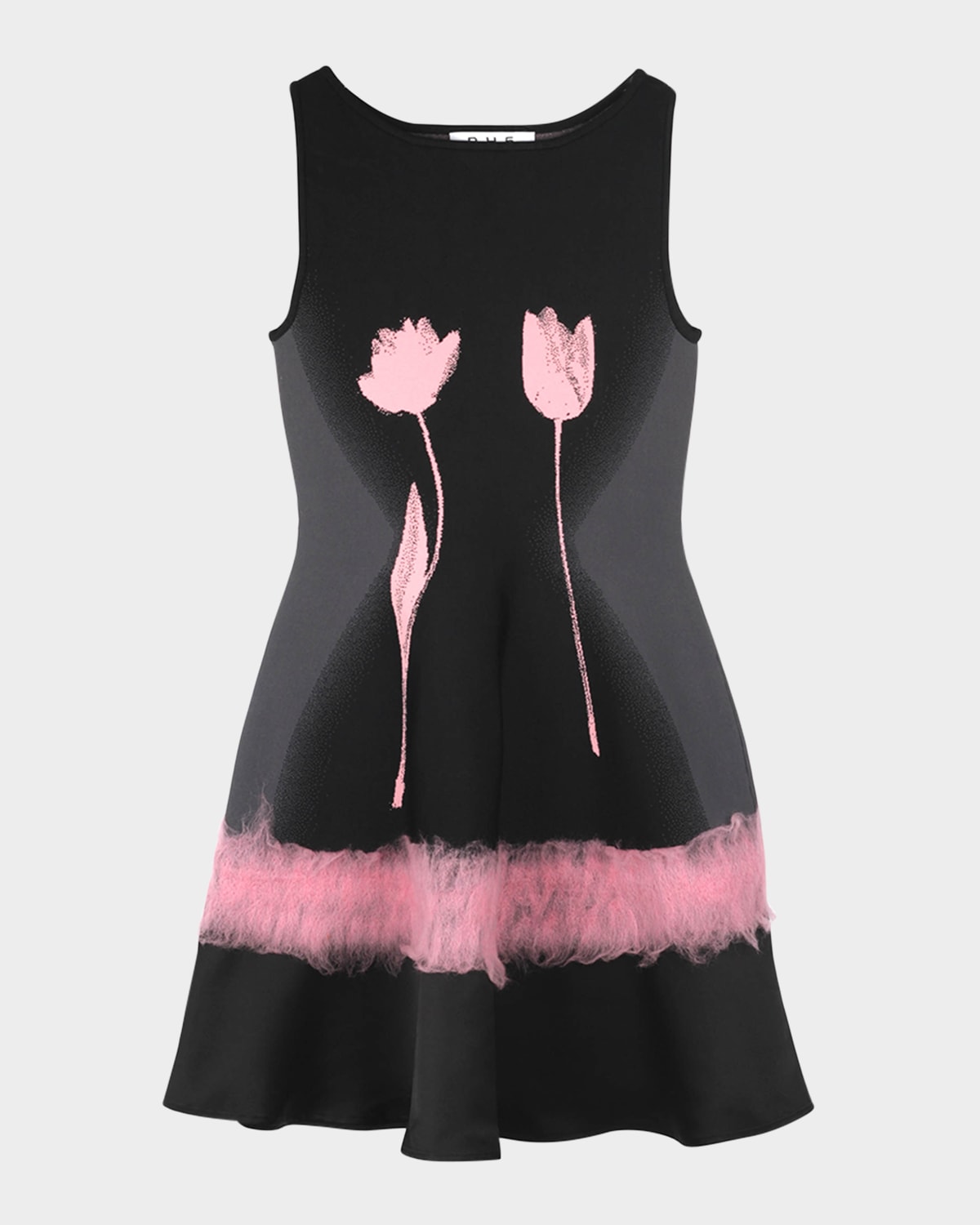 Ph5 Senna Needle Punch Dress In Black