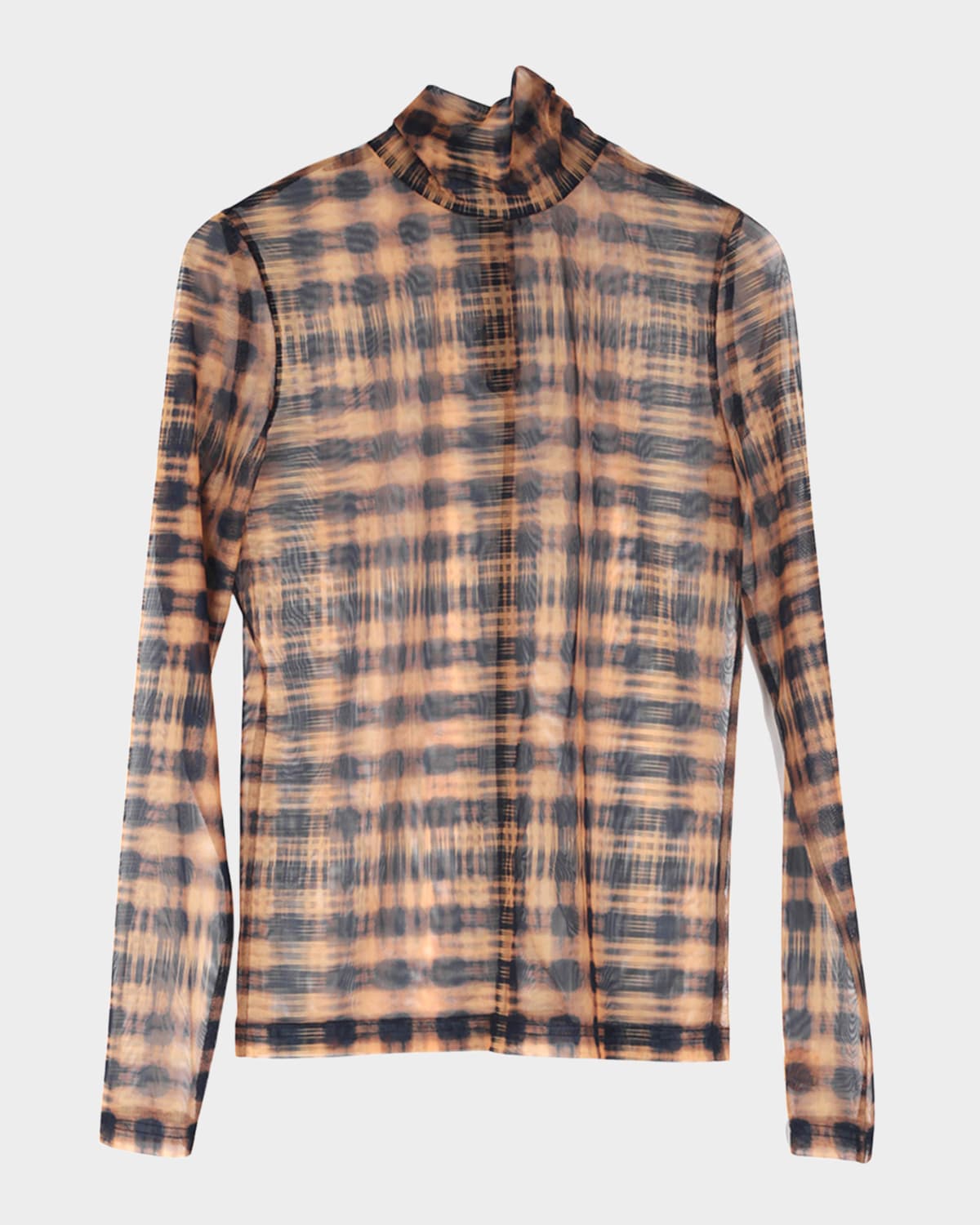Ph5 Sulley Plaid Turtleneck Top In Black