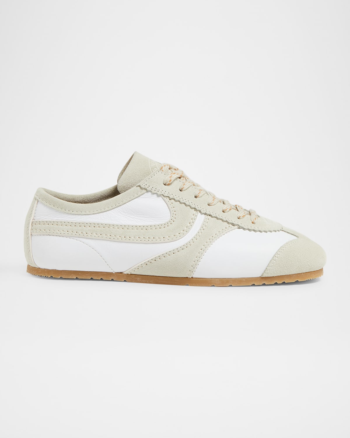 Dries Van Noten Dustin Mixed Leather Retro Sneakers In Multi