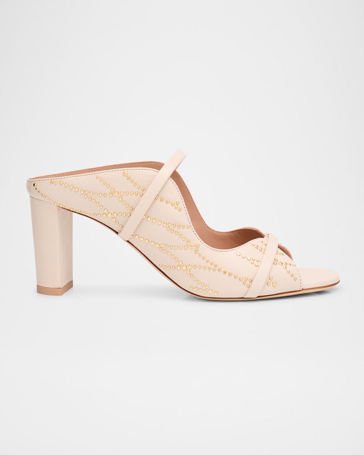 Malone Souliers Norah Nappa Leather Block-heel Sandals In Neutral
