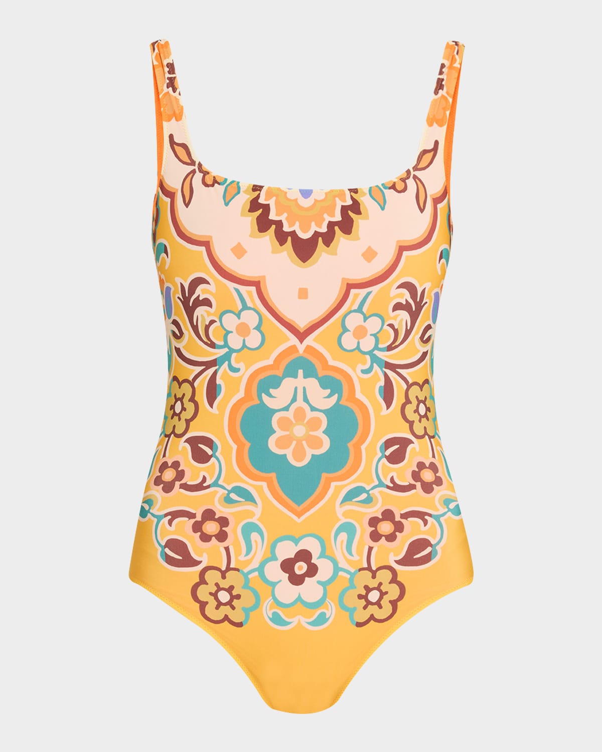 Etro Floral Backless One-piece Swimsuit In Multi
