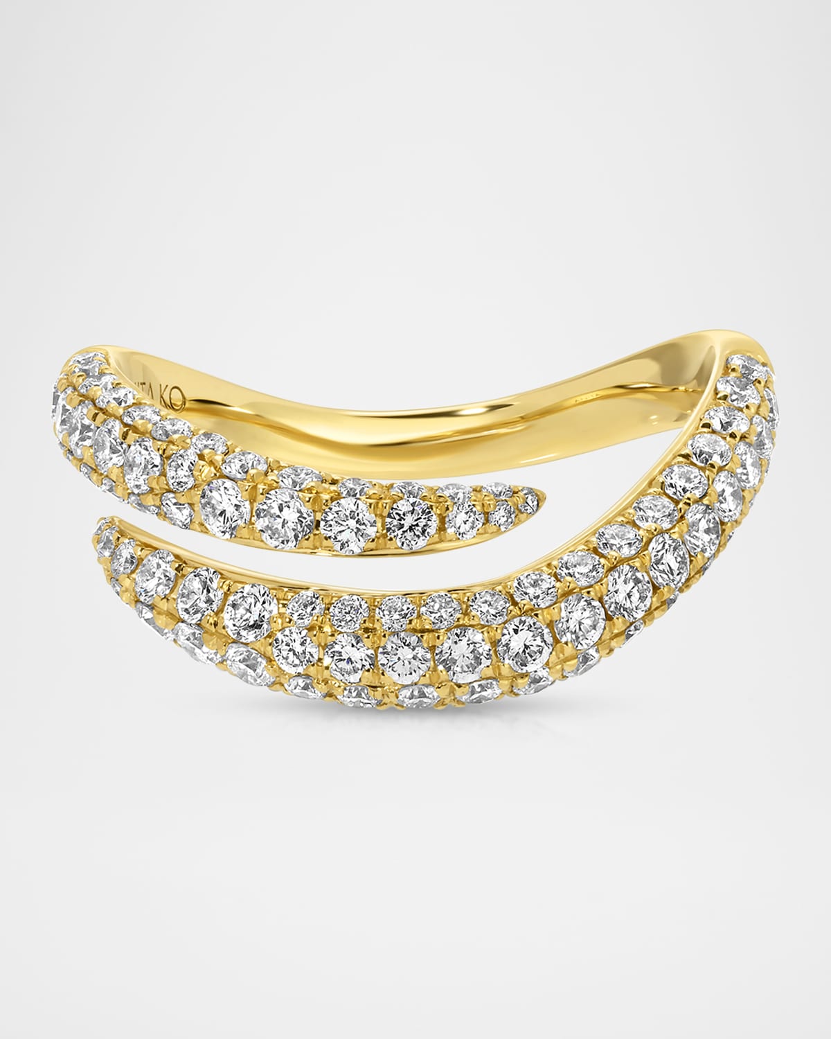 18K Yellow Gold Diamond Zara Ring
