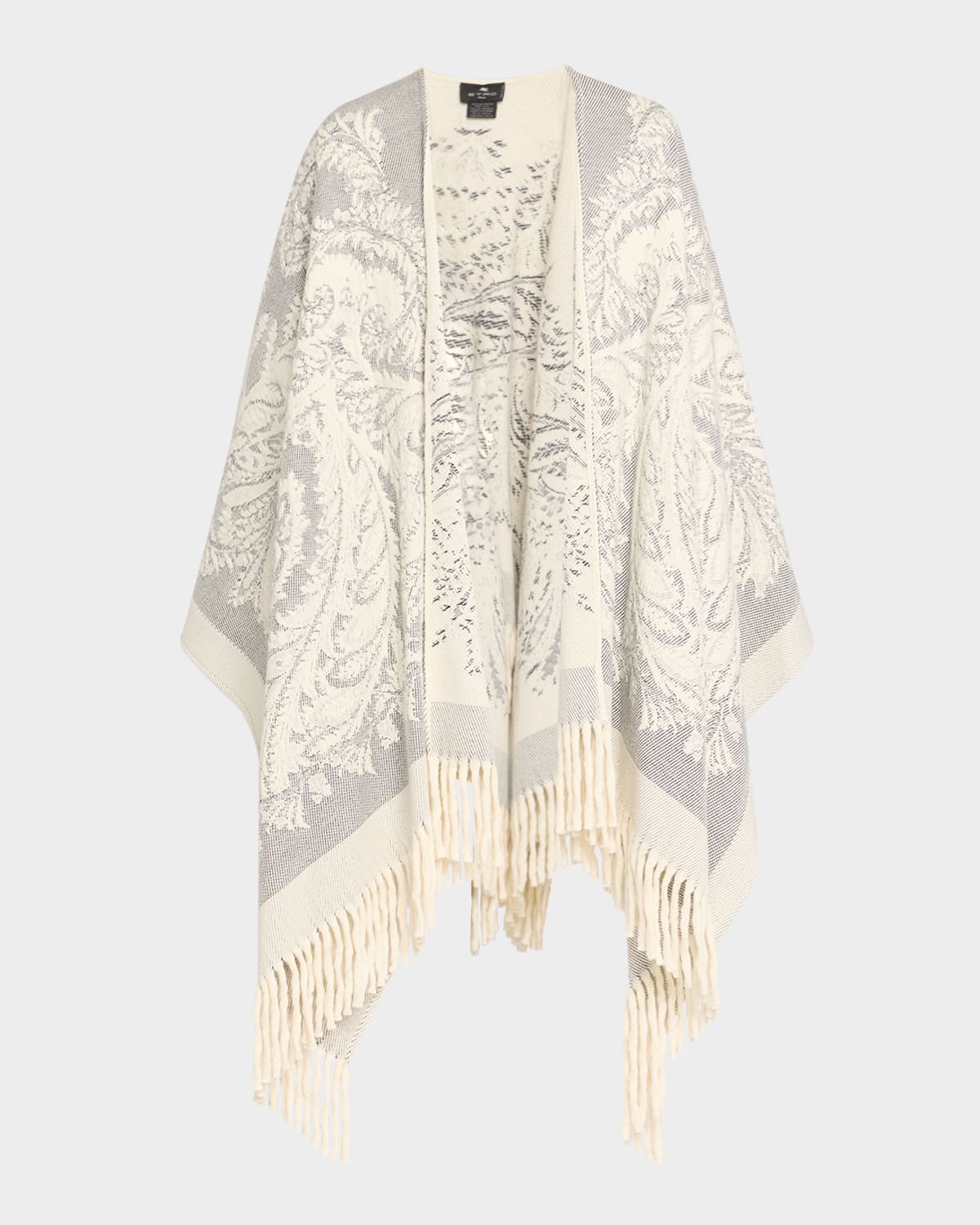 Etro Paisley Jacquard Wool Cape