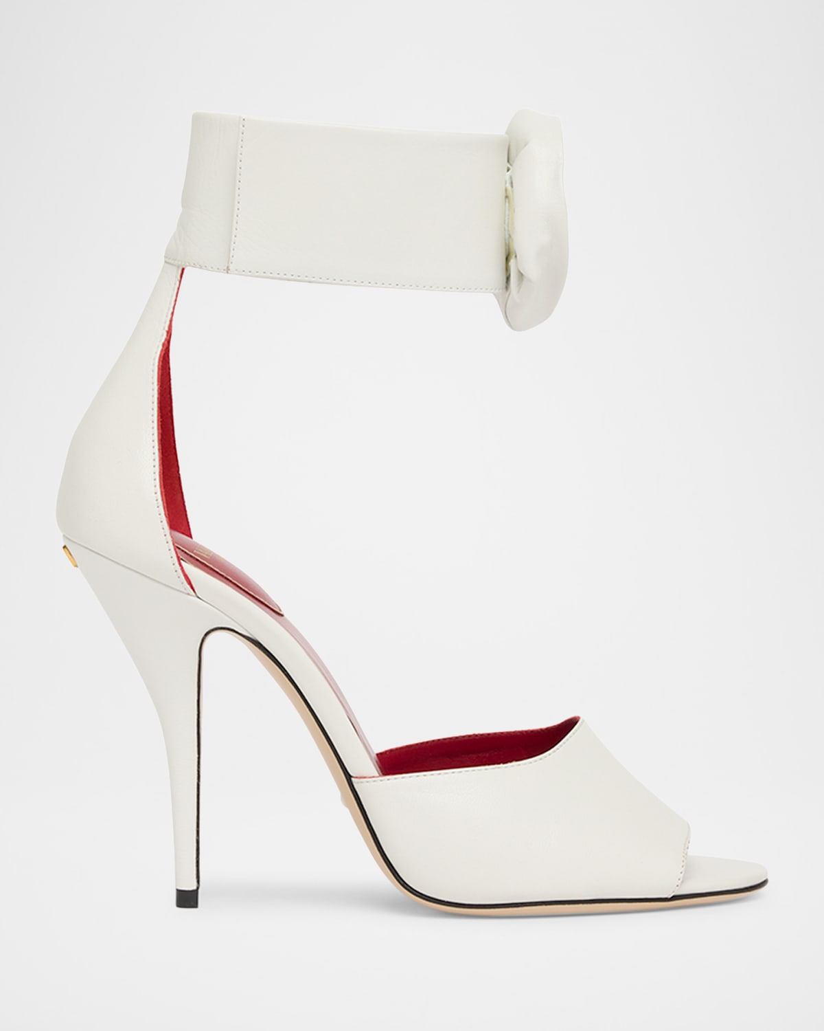 Valentino Garavani Embellished Rose Leather Sandals