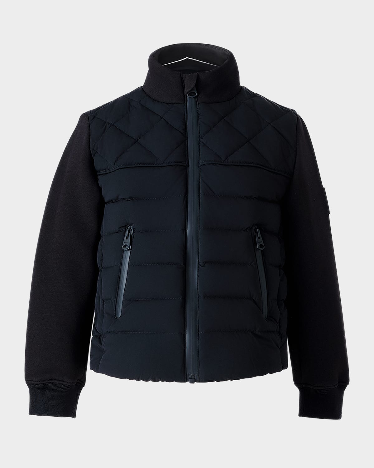 Mackage Kid's Audel Quilted Down Jacket In Blue