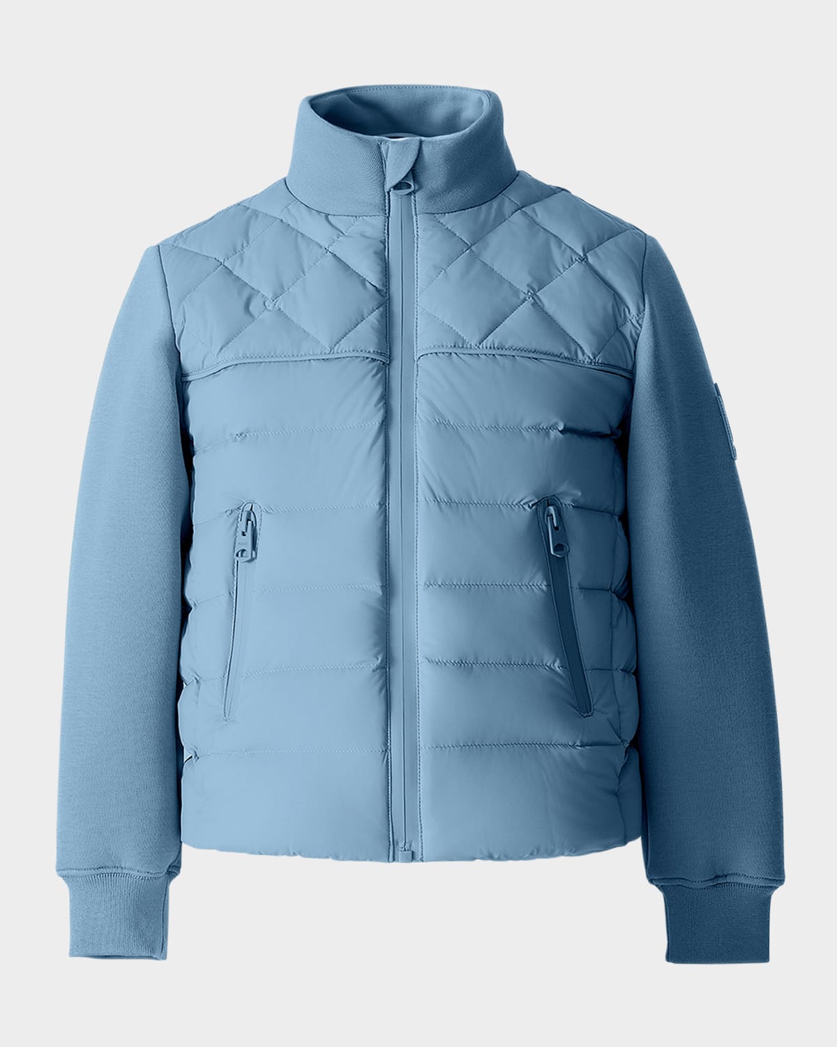 Mackage Kid's Audel Quilted Down Jacket In Blue