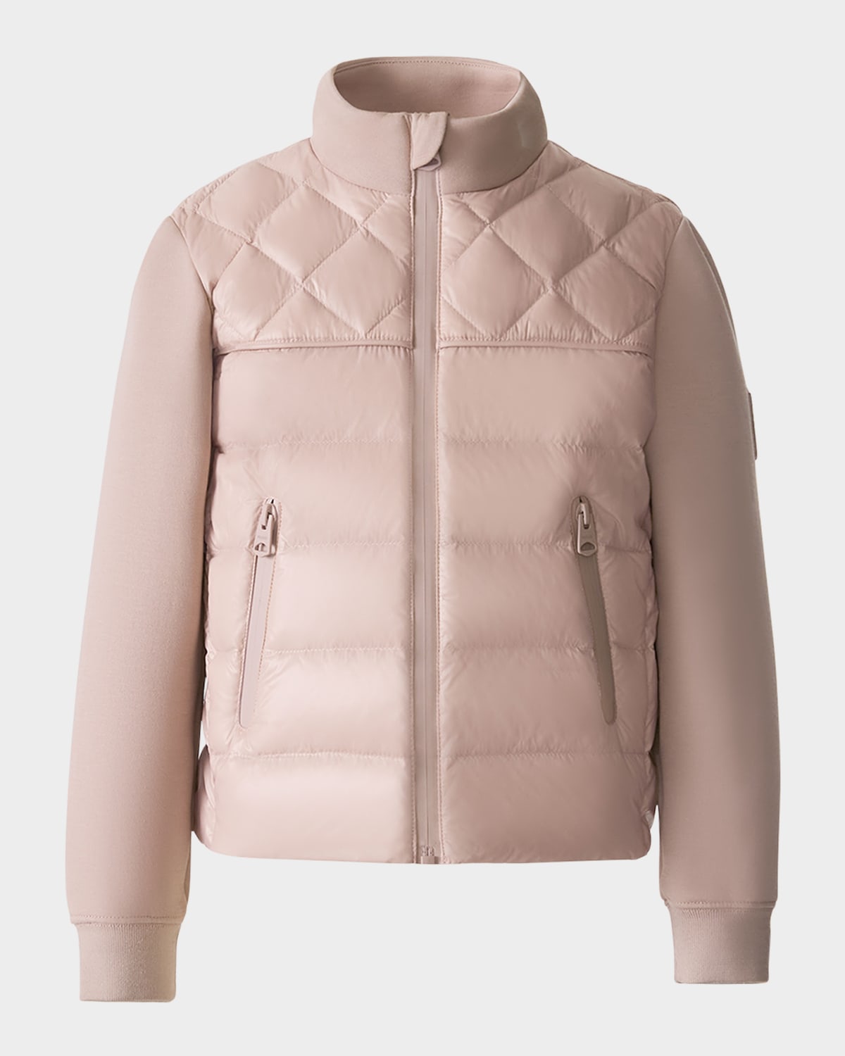 Mackage Kid's Audel Quilted Down Jacket In Pink