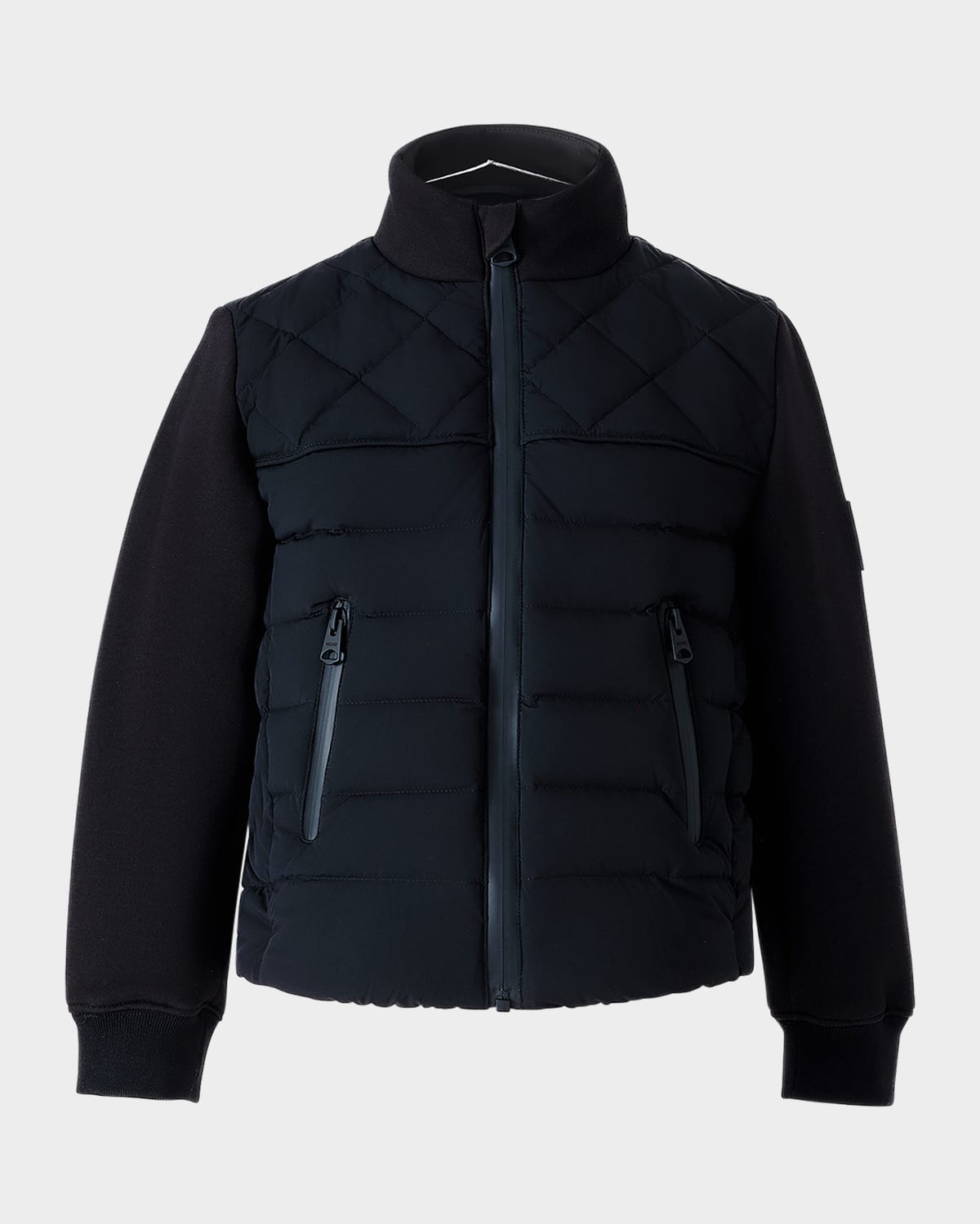 Mackage Kid's Audel Quilted Down Jacket In Black