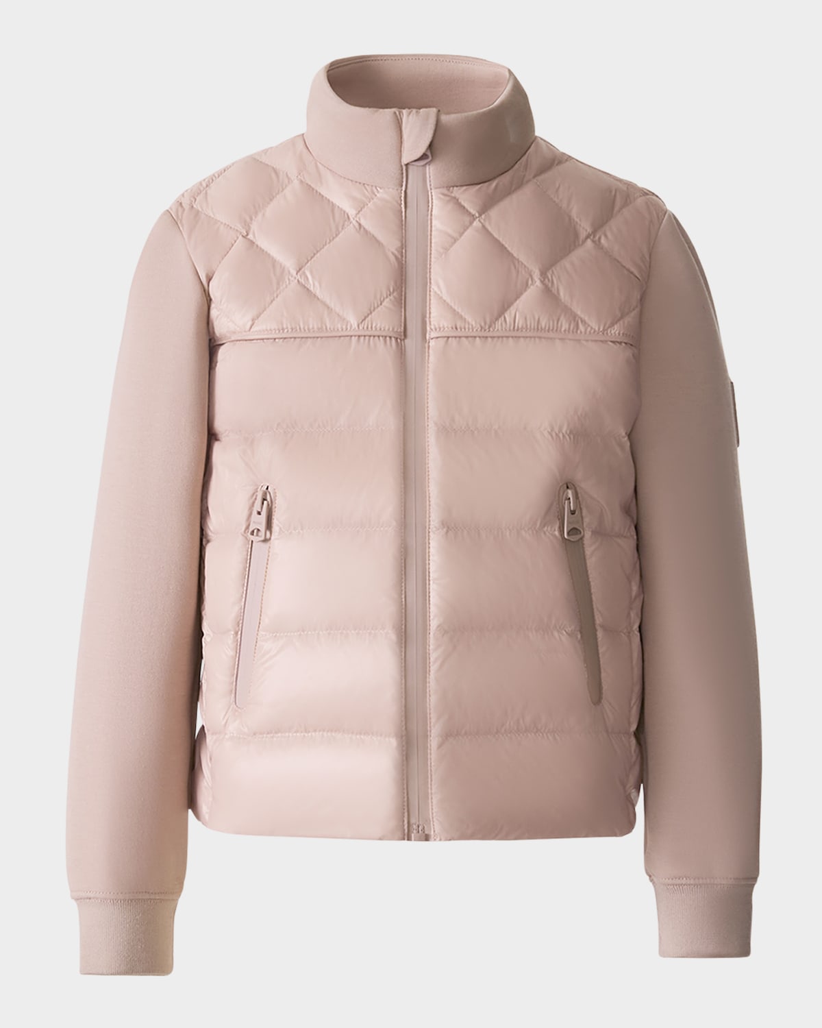 Mackage Kid's Audel Quilted Down Jacket In Pink