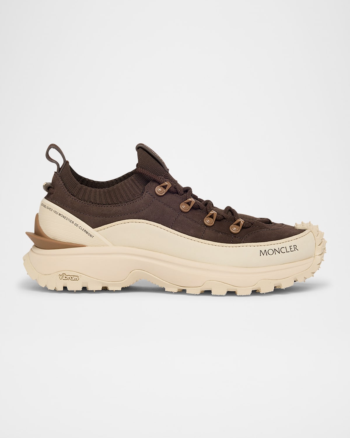 Moncler Trailgrip Lite 3 Nubuck And Suede Sneakers