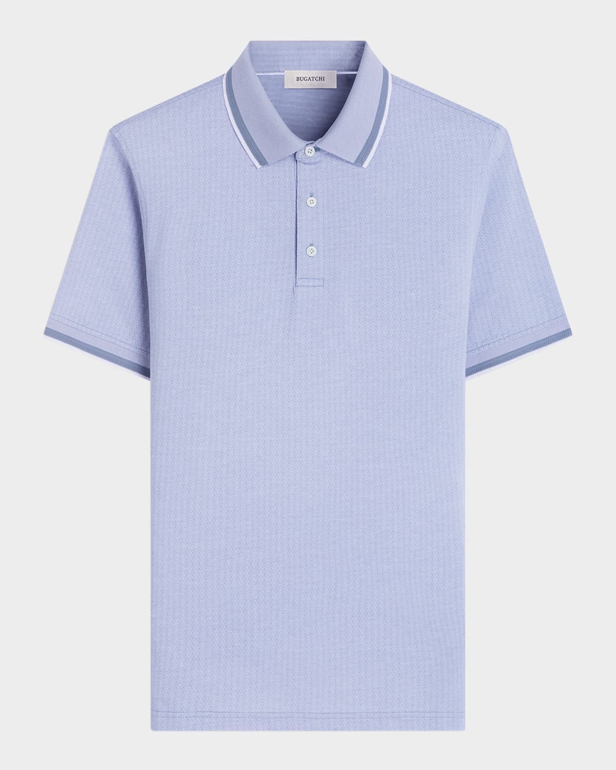 Men's Cotton Micro-Print Polo Shirt