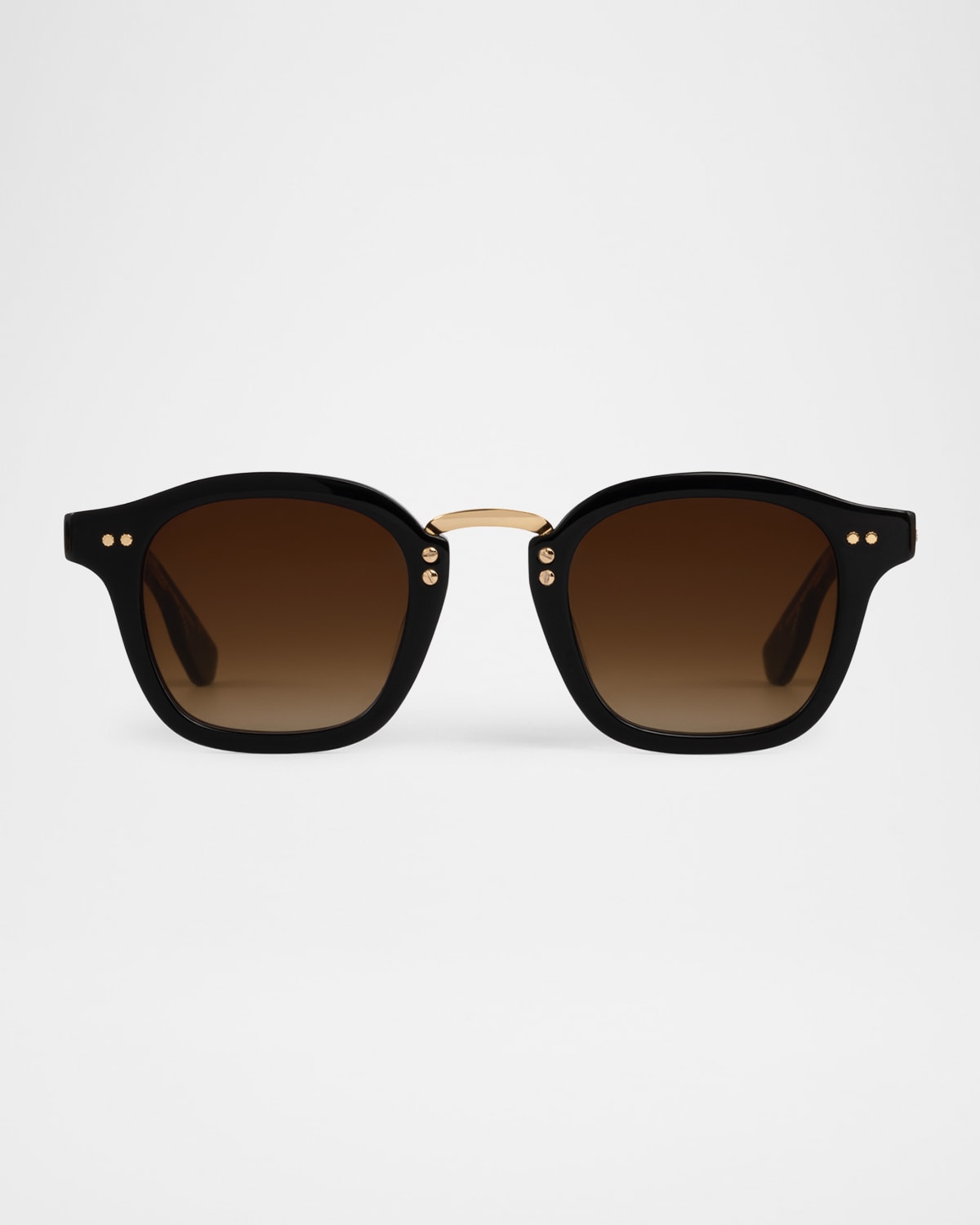 Krewe Campbell Acetate & Stainless Steel Round Sunglasses