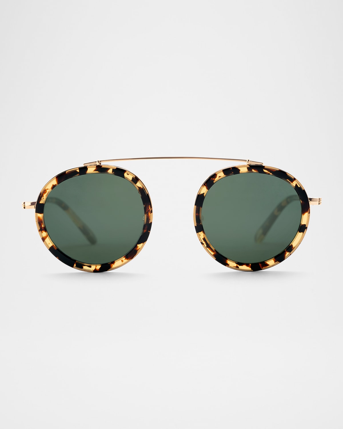 Conti Acetate & Stainless Steel Round Sunglasses
