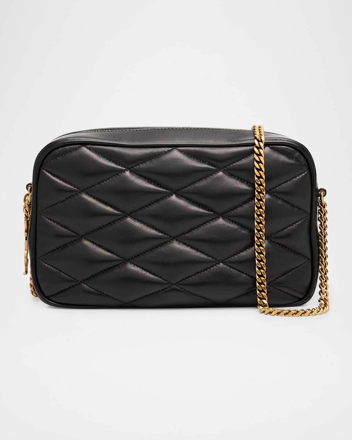 Saint Laurent Mini Camera Bag In Quilted Leather In Black
