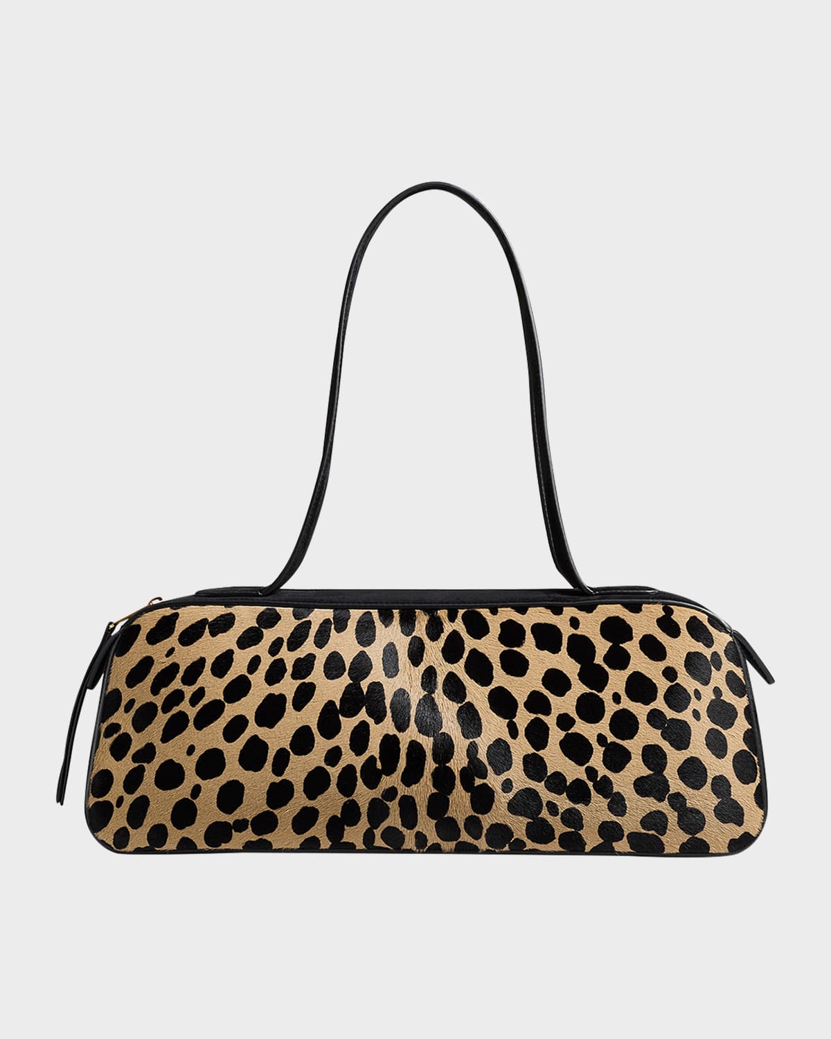 Khaite Simona Hyena-print Calf Hair Shoulder Bag In Brown