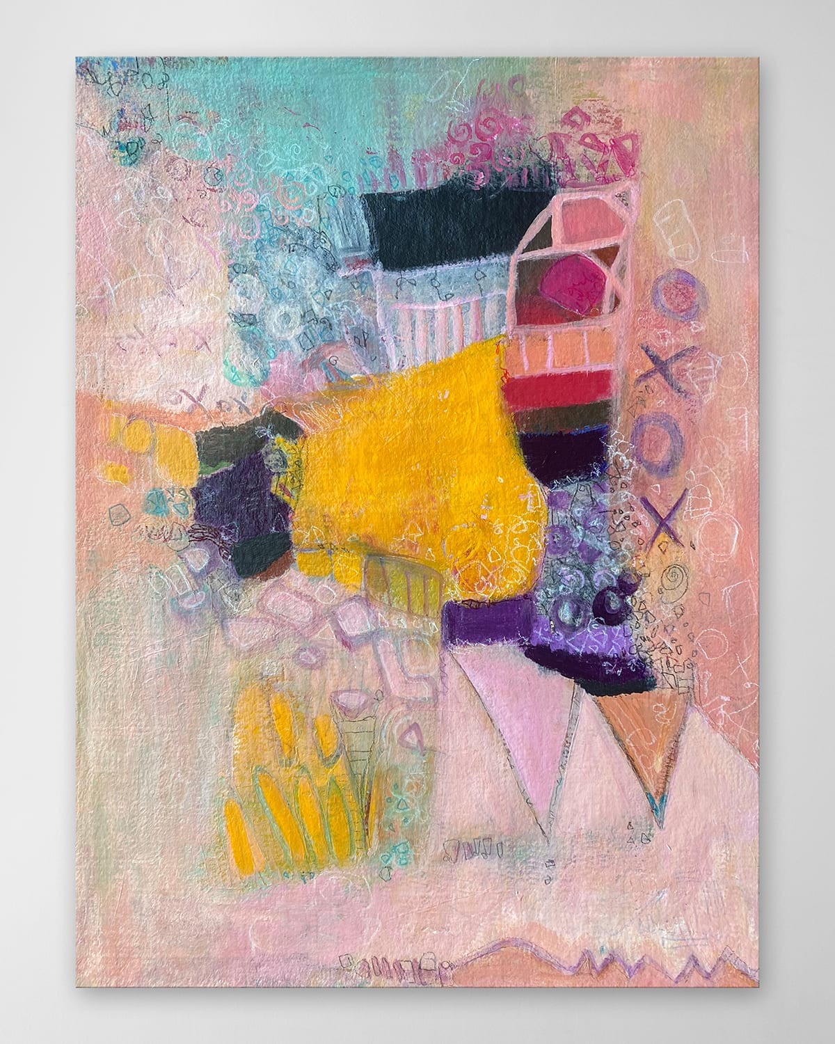 Rfa Fine Art Xoxo Hand-embellished Giclee By Marti Leroux