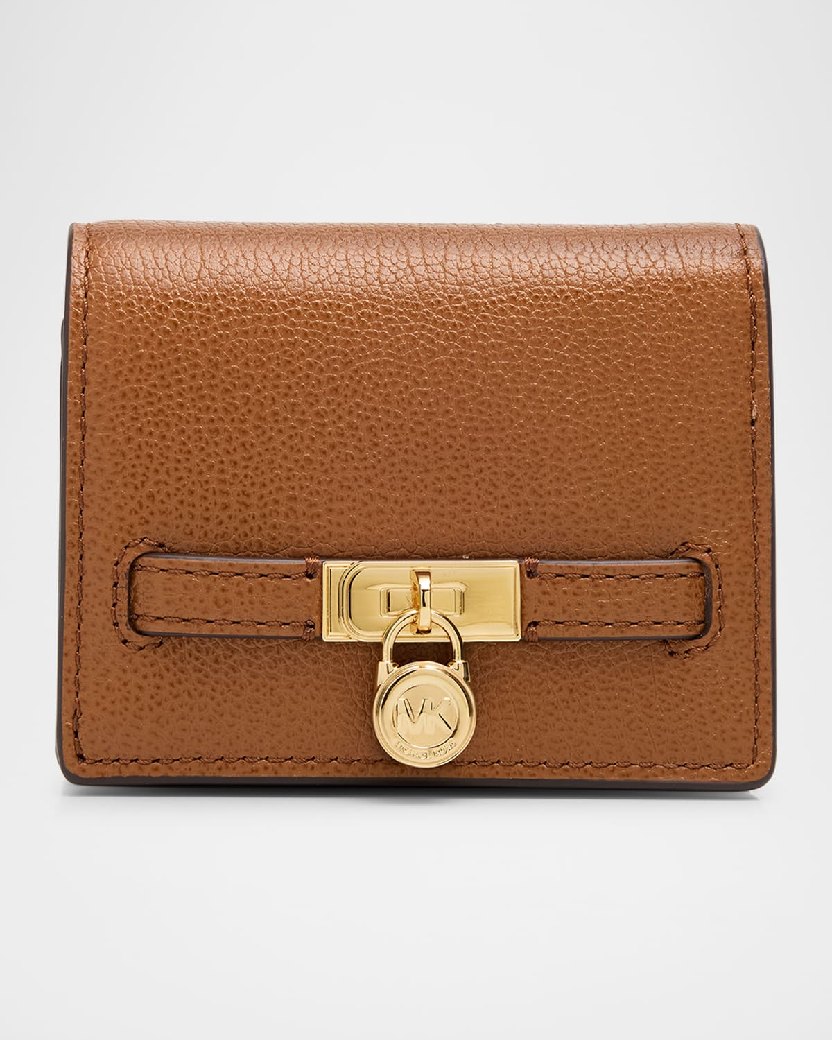 Michael Michael Kors Hamilton Moderne Grain Leather Wallet In Brown