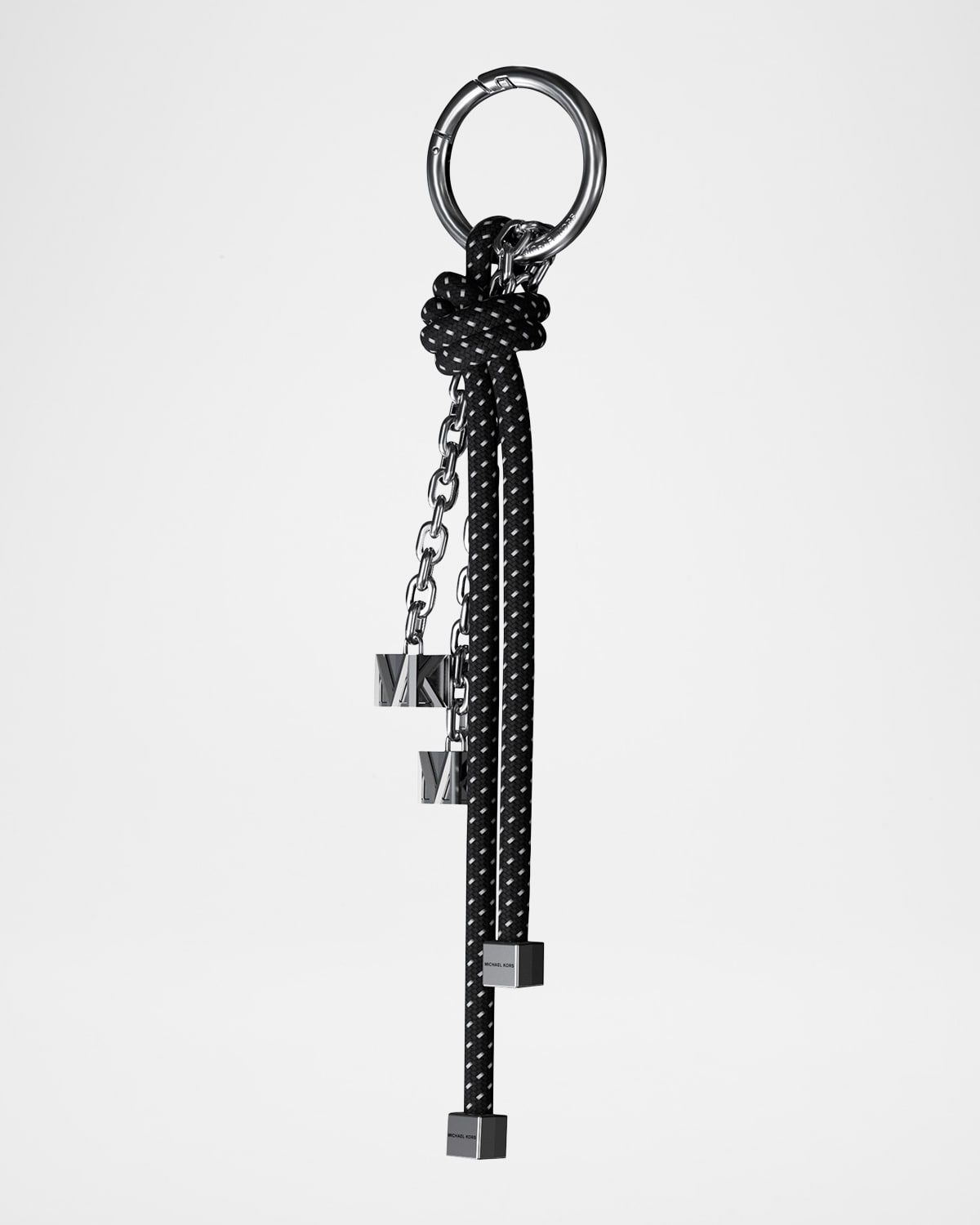 Michael Michael Kors Beaded Chain & Cord Bag Charm In Black