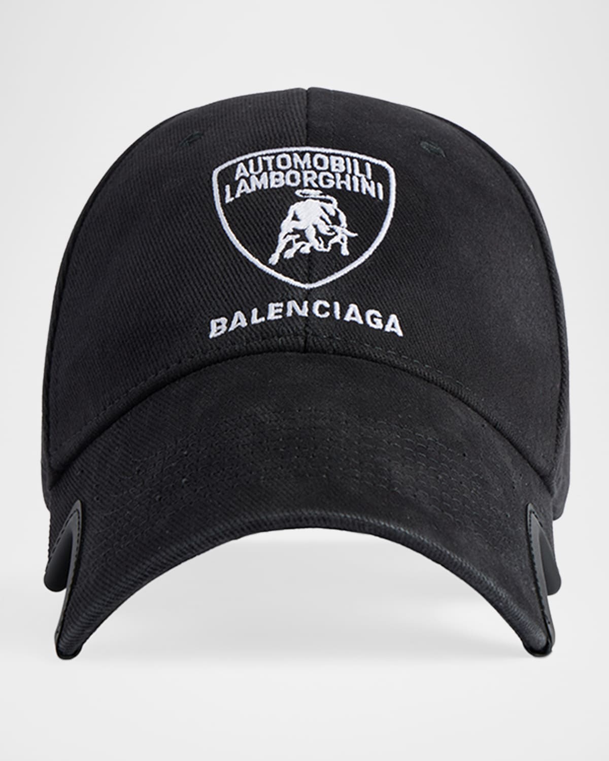 Balenciaga X Automobili Lamborghini Logo Embroidered Adjustable Baseball Cap