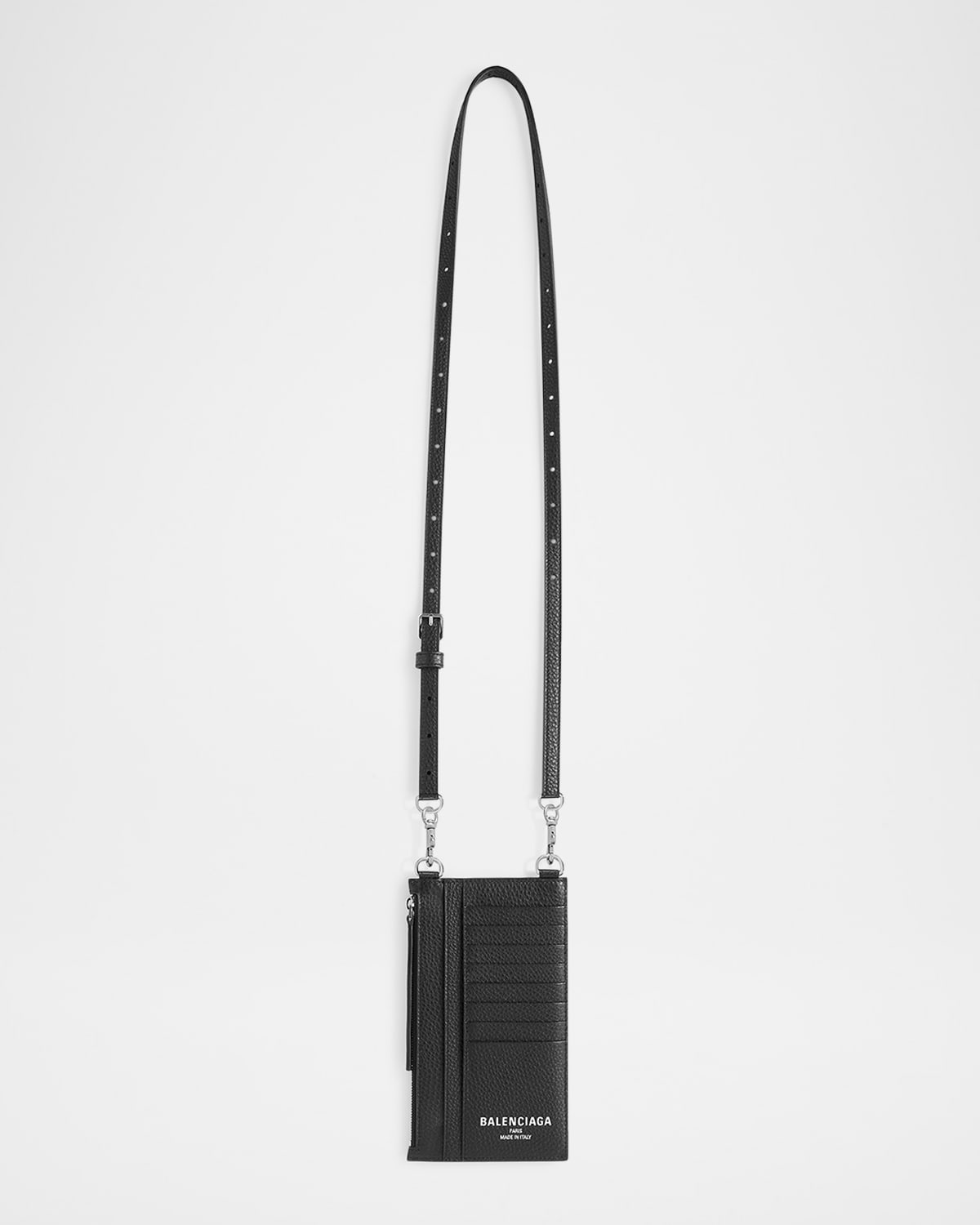 Balenciaga Men's Leather Card Phone Holder