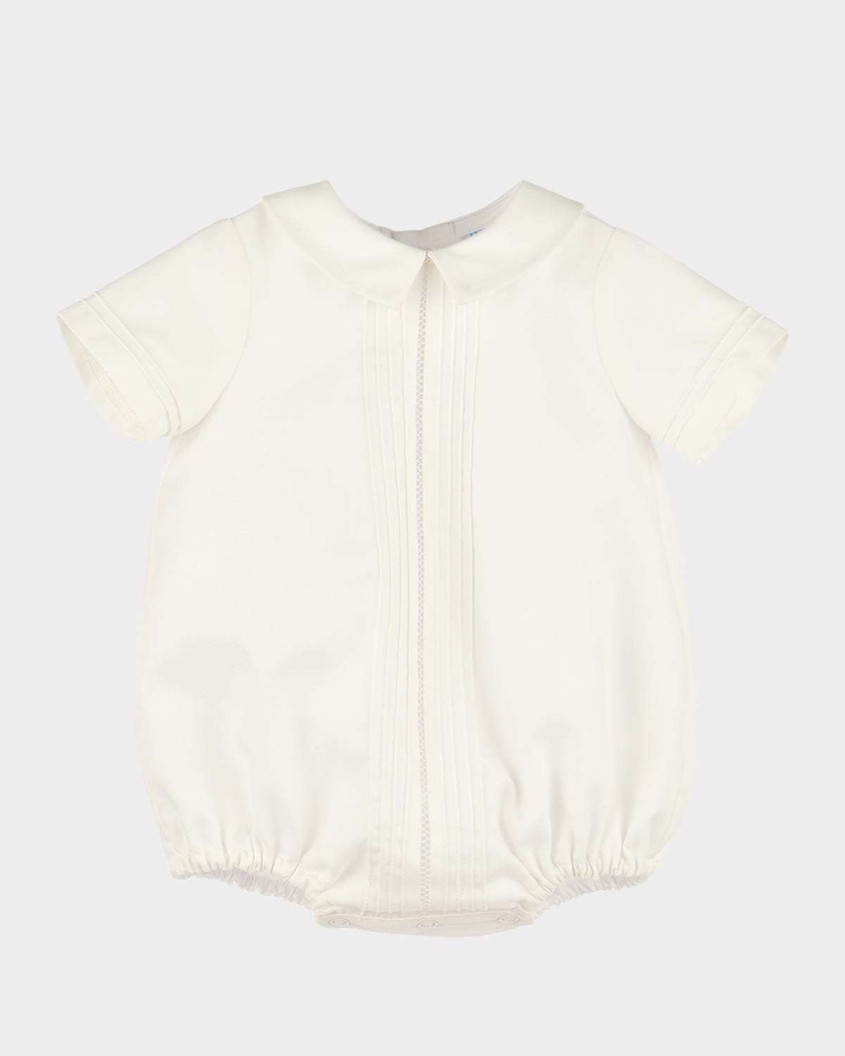 Luli & Me Boy 's Pintuck Bubble Romper, Size Newborn-6M