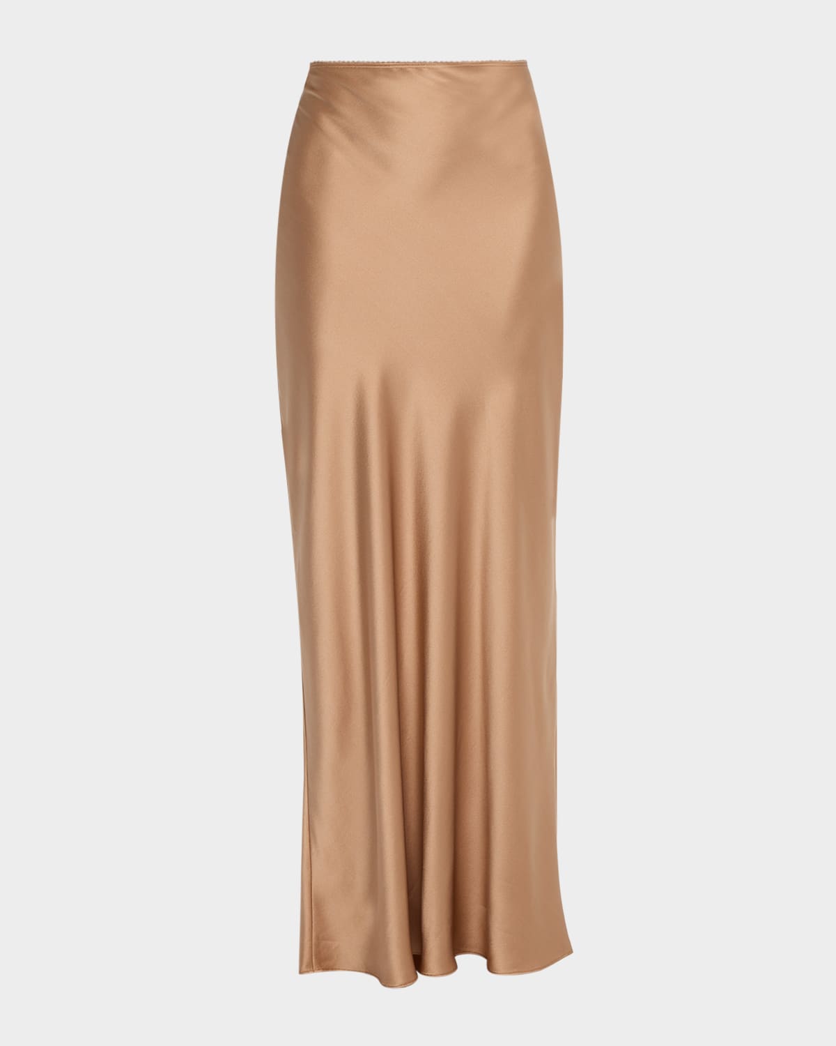 Grace Scallop-Trim Bias Cut Maxi Skirt