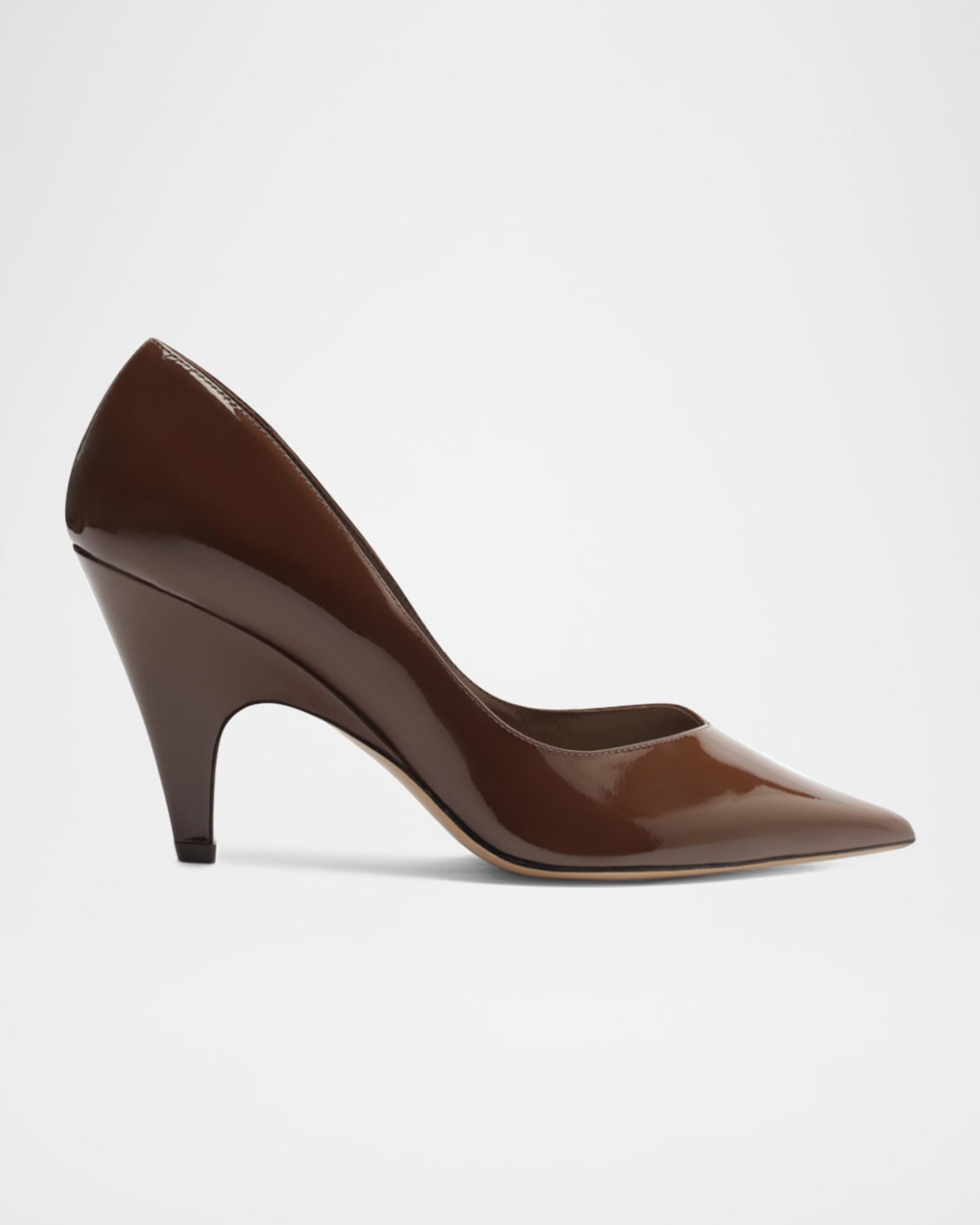 Frenchie Shiny Leather Pumps