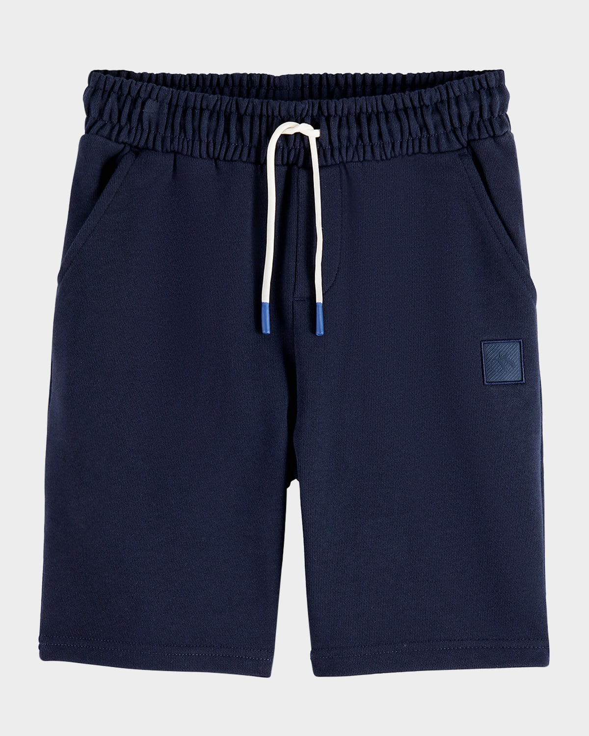 Scotch & Soda Boy's Core Logo Badge French Terry Sweatshorts In Blue
