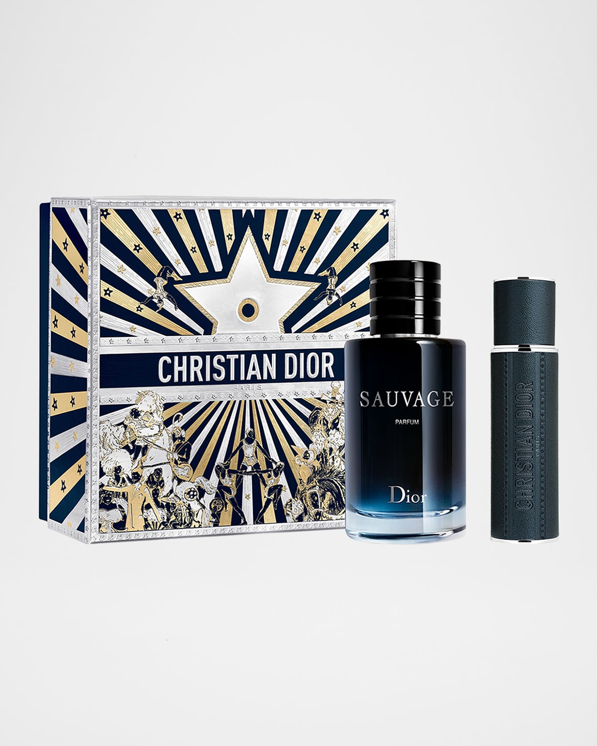 Dior Limited Edition Sauvage Parfum And Travel Spray Gift Set