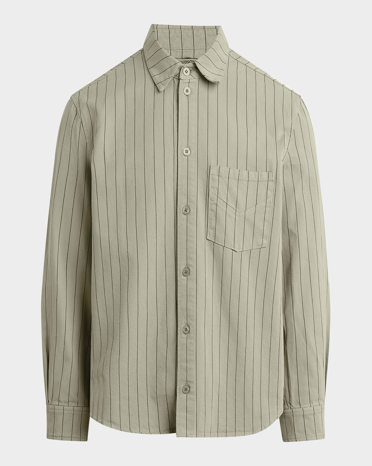 Men's Pinstripe Pocket Sport Shirt