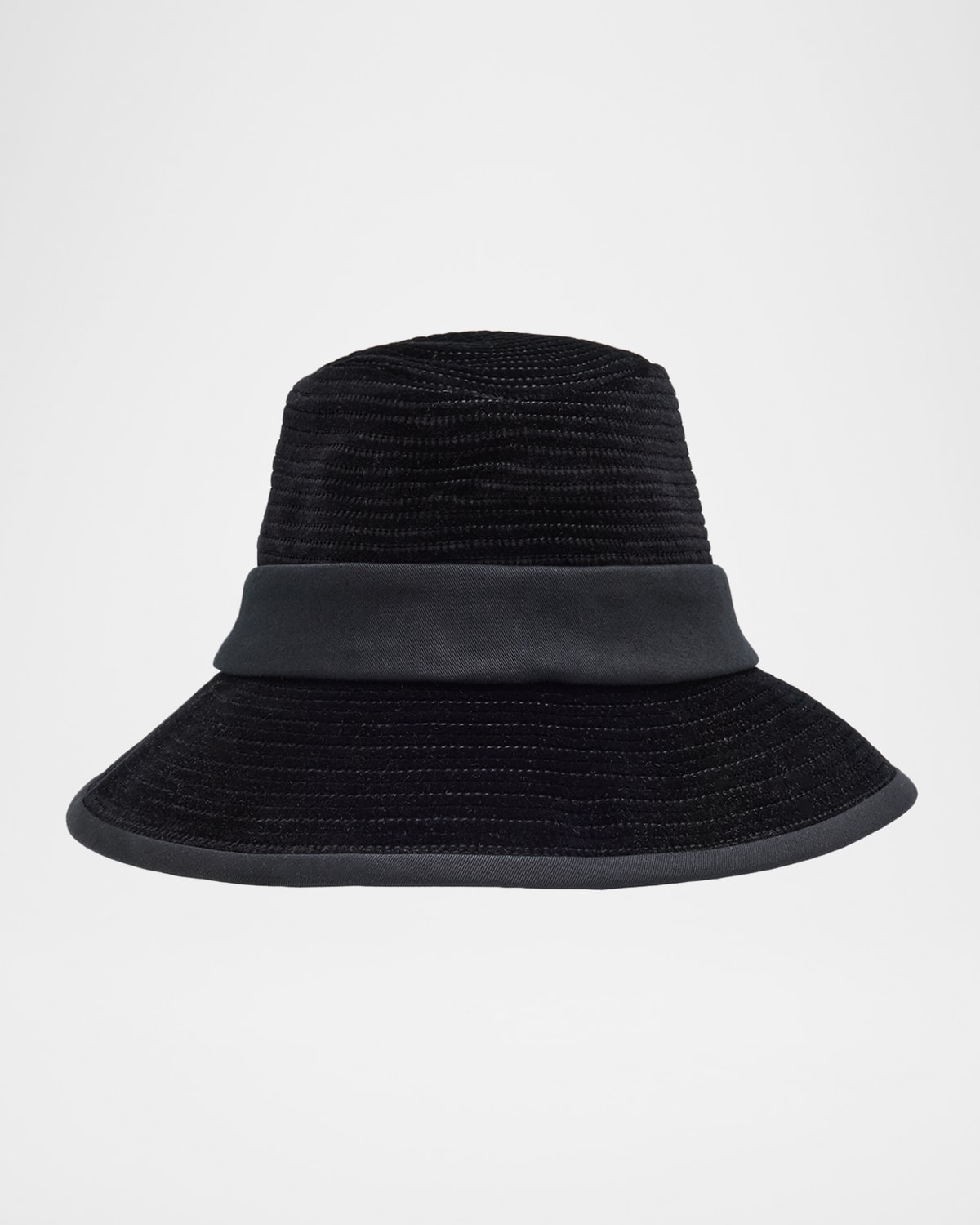 Valentino Garavani Vlogo Signature Cotton Fedora Hat In Brown
