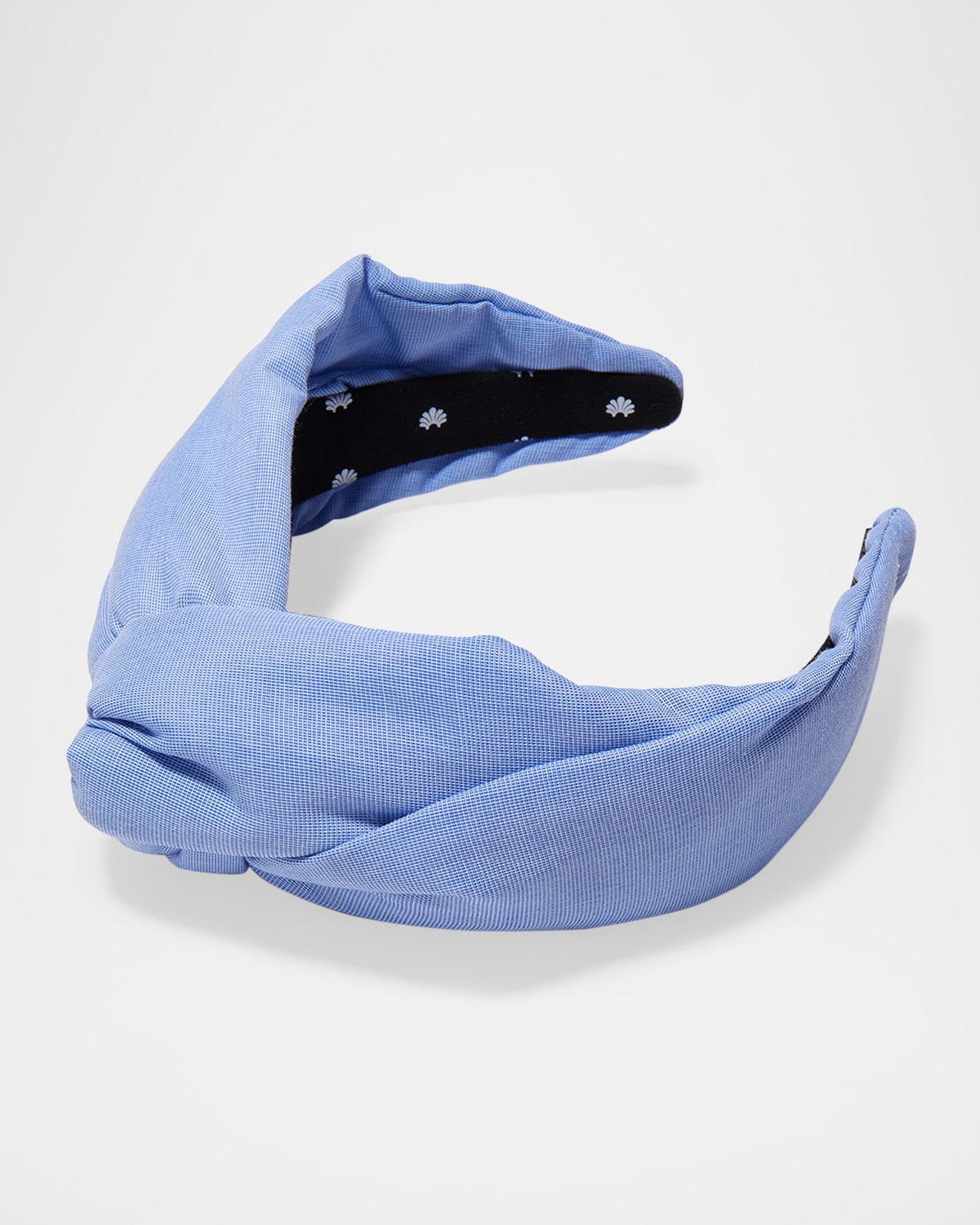Lele Sadoughi Greta Cotton Headband In Blue